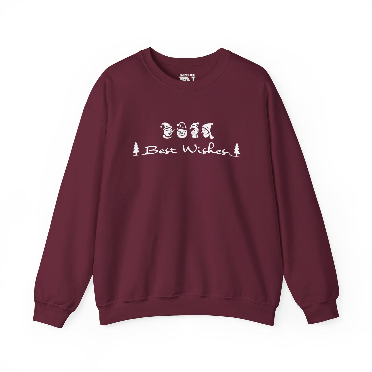 Christmas Snowman sweatshirt, Cute Snowman Sweater, Best Wishes Sweatshirt, Xmas Sweater, Christmas Gift Idea, Winter Sweater, Gift for her