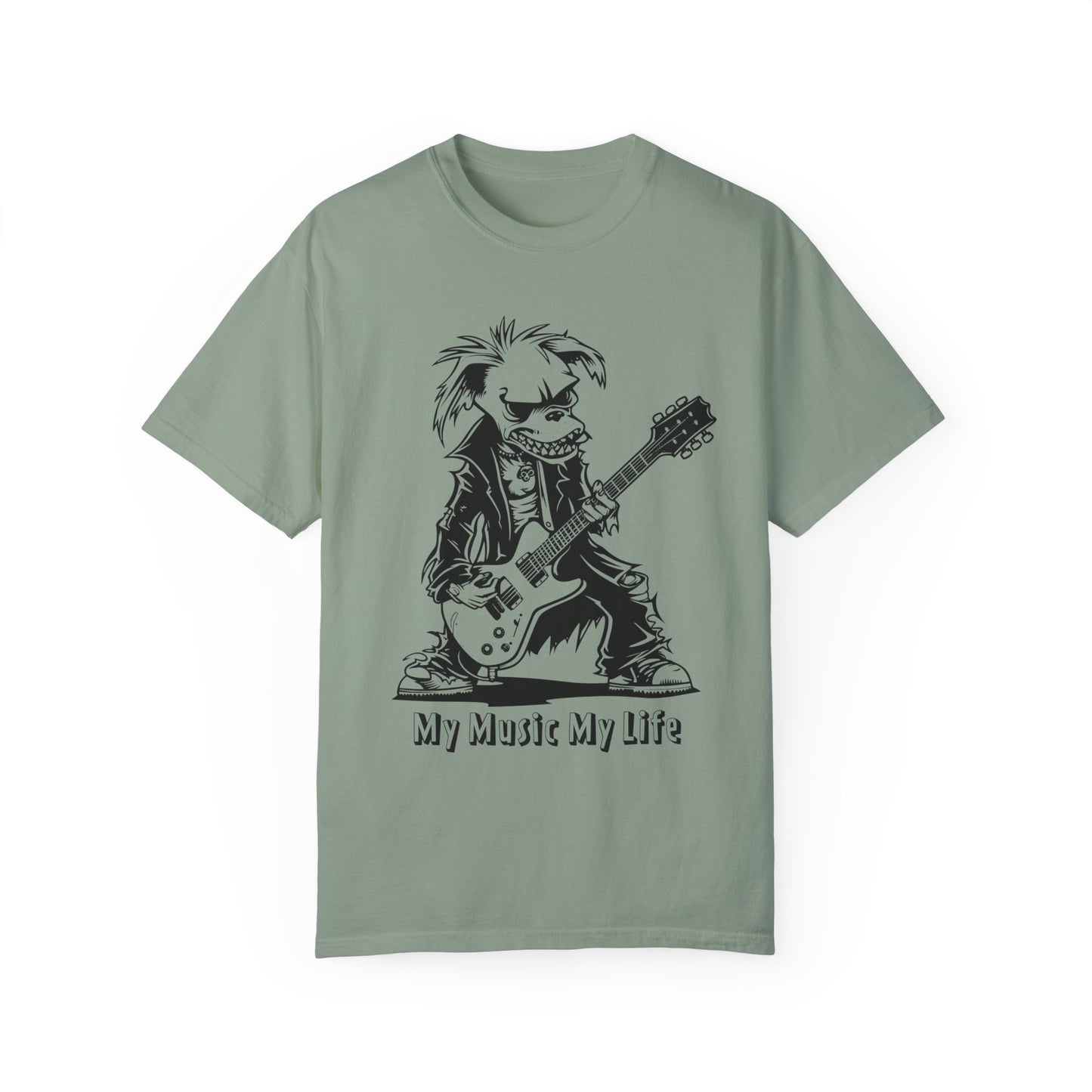 Comfort Colors Music Shirt, Music Party Shirt, Music Festival T-Shirt, Dog plays Guitar Shirt, Funny Dog Shirt, Pet Lover Shirt, Music Tee