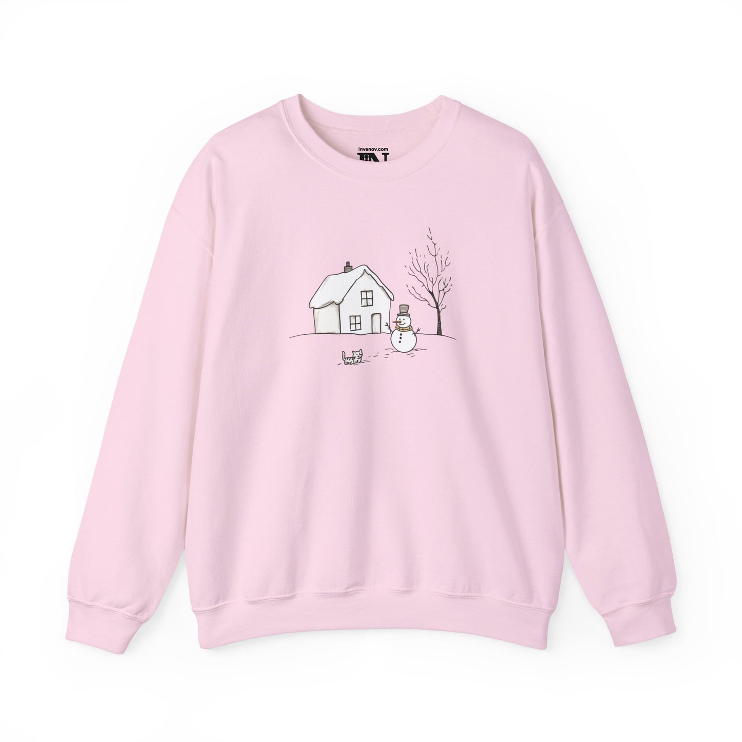 Christmas Sweatshirt, Christmas Tree Sweater, Christmas Snowman Sweatshirt, Christmas Cat, Xmas Gifts, Women Sweatshirt, Christmas Crewneck