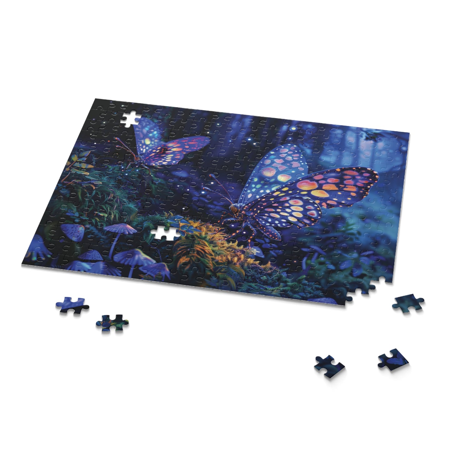 Butterfly Puzzle, Moth Jigsaw Puzzle, Beautiful Painting Puzzle, Artistic Puzzle, 120 pieces, 252 pieces, 500 pieces, Family Game