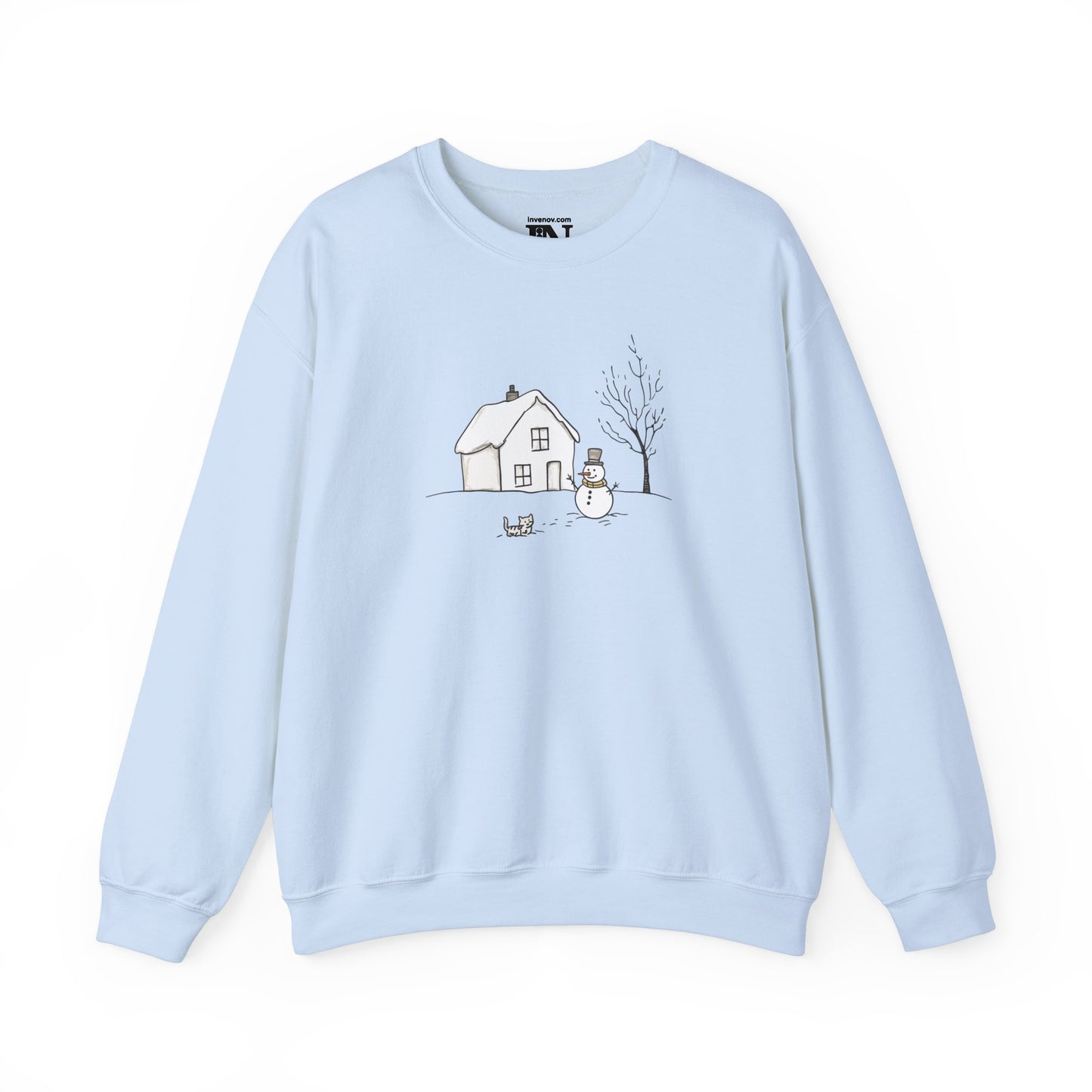 Christmas Sweatshirt, Christmas Tree Sweater, Christmas Snowman Sweatshirt, Christmas Cat, Xmas Gifts, Women Sweatshirt, Christmas Crewneck