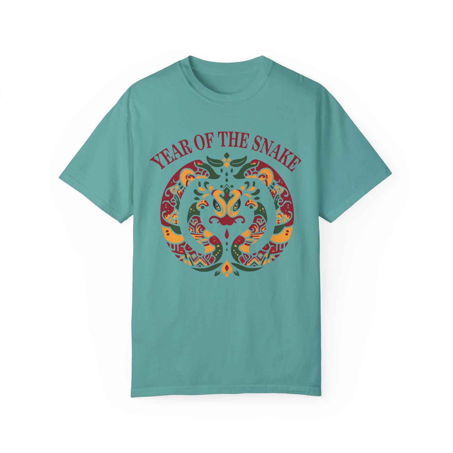 Chinese Snake Motif Unisex T-shirt, Comfort Colors Shirt for Chinese New Year 2025, Festive Lunar New Year Tee, Year of the Snake Top