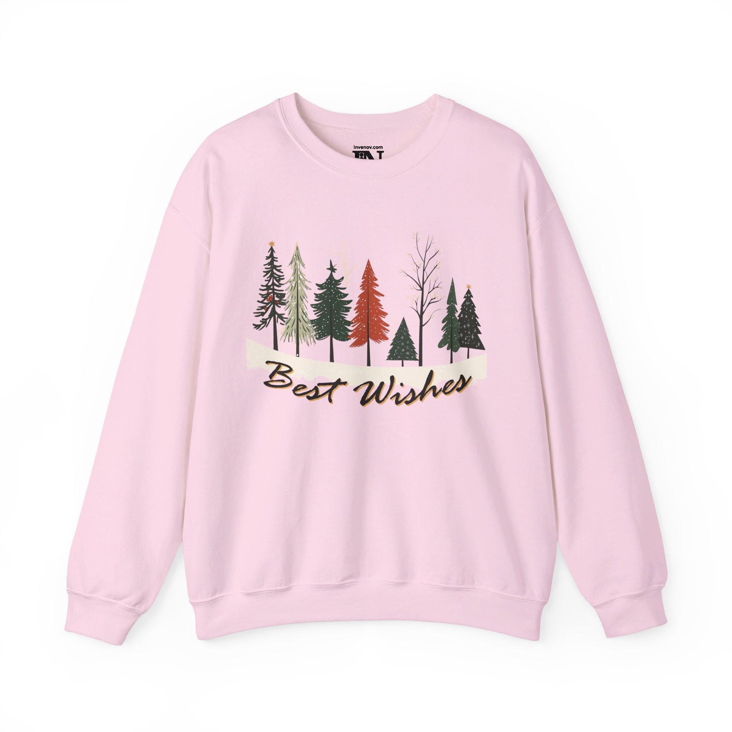 Christmas Tree sweatshirt, Pine Tree Sweater, Best Wishes Sweatshirt, Xmas Sweater, Christmas Gift Idea, Winter Sweater, Gift for her