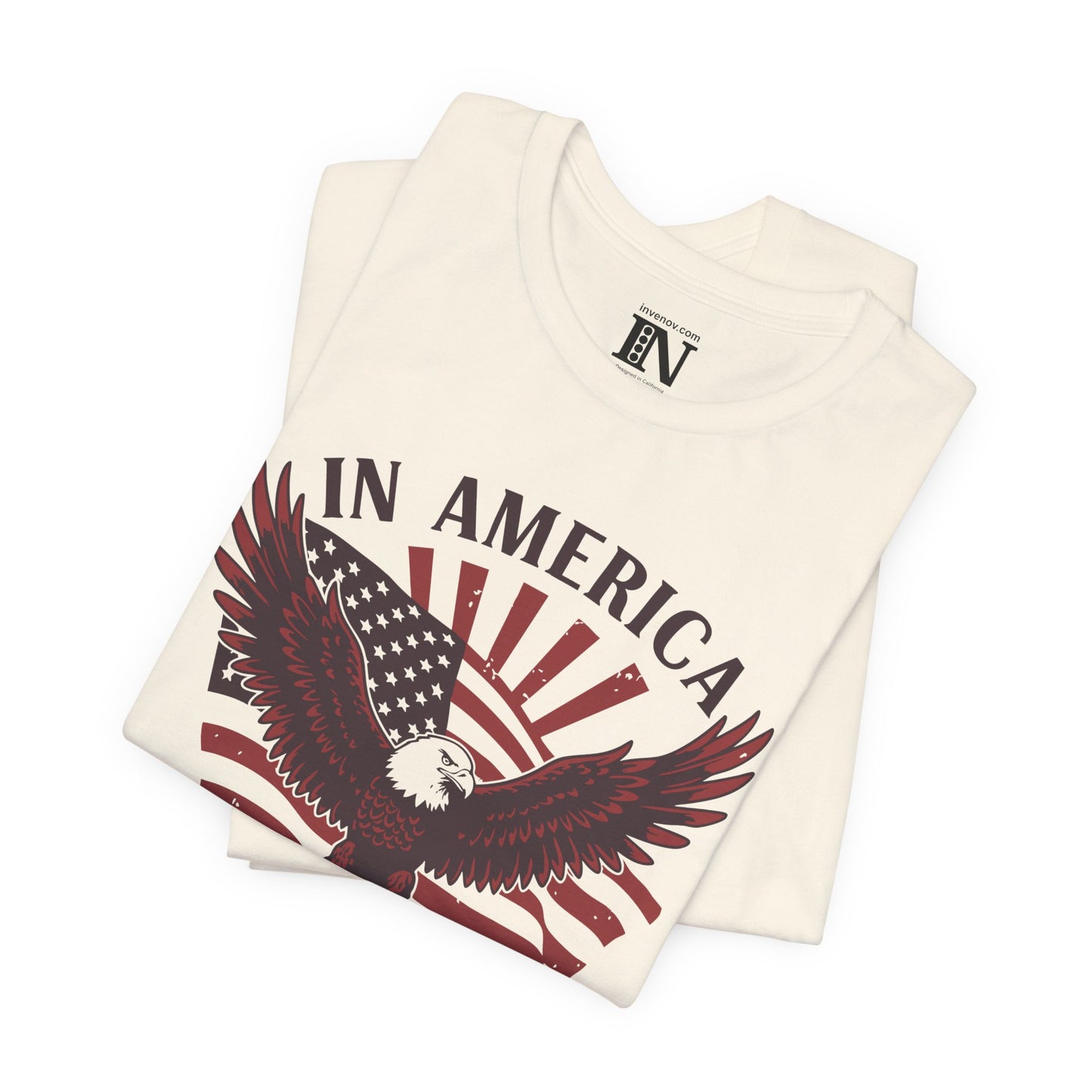 Patriotic Tee Shirt, 4th of July Independence Day Eagle Shirt, USA America Patriot Tee, Red White Blue Tee, Patriotic Gift Shirt, US Flag
