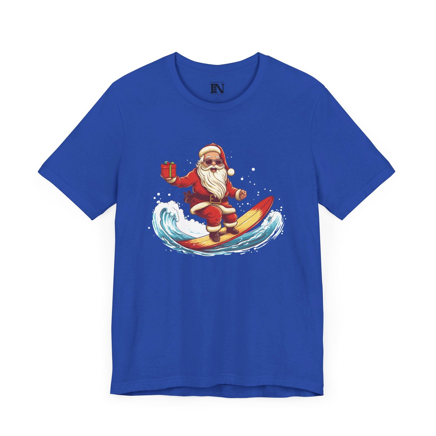 Santa Claus Shirt, Funny Santa Shirt, Santa Surfing Shirt, Funny Christmas T-Shirt, Santa Tshirt, Christmas Gift Idea, Hot Christmas Shirt