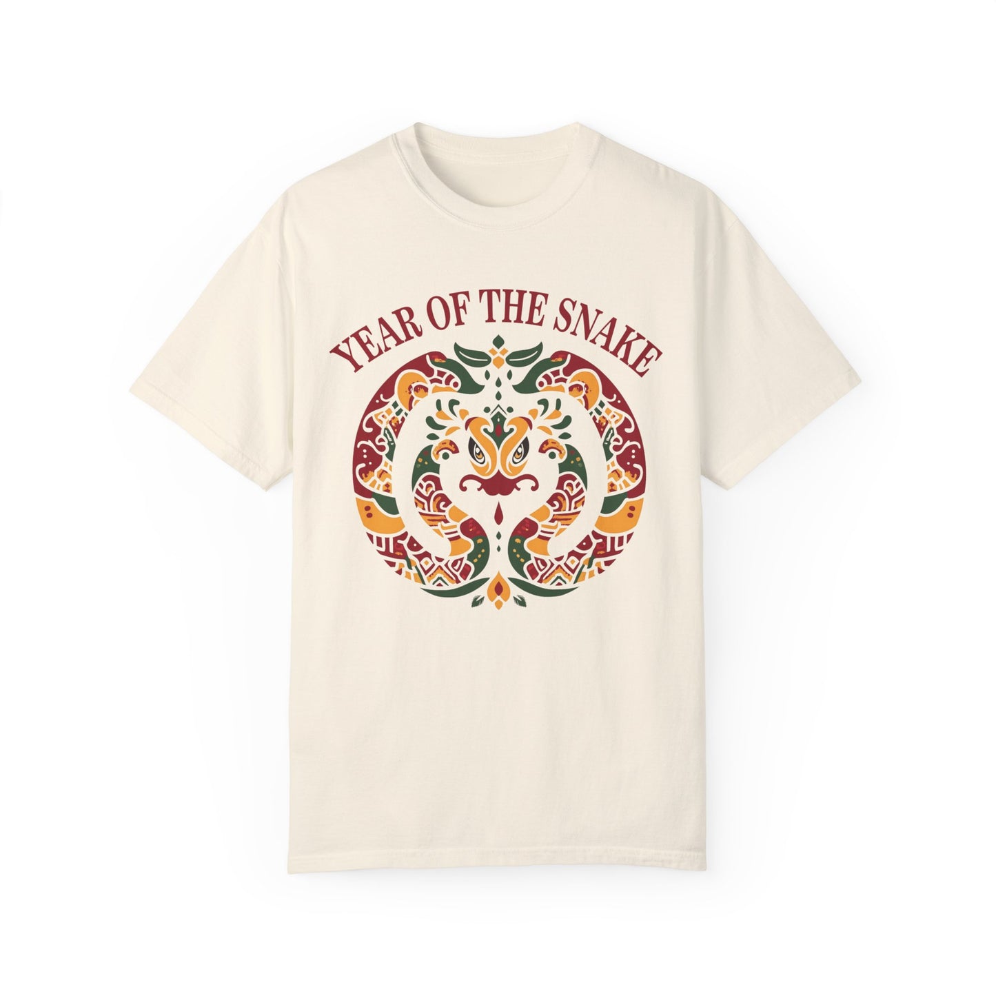 Chinese Snake Motif Unisex T-shirt, Comfort Colors Shirt for Chinese New Year 2025, Festive Lunar New Year Tee, Year of the Snake Top