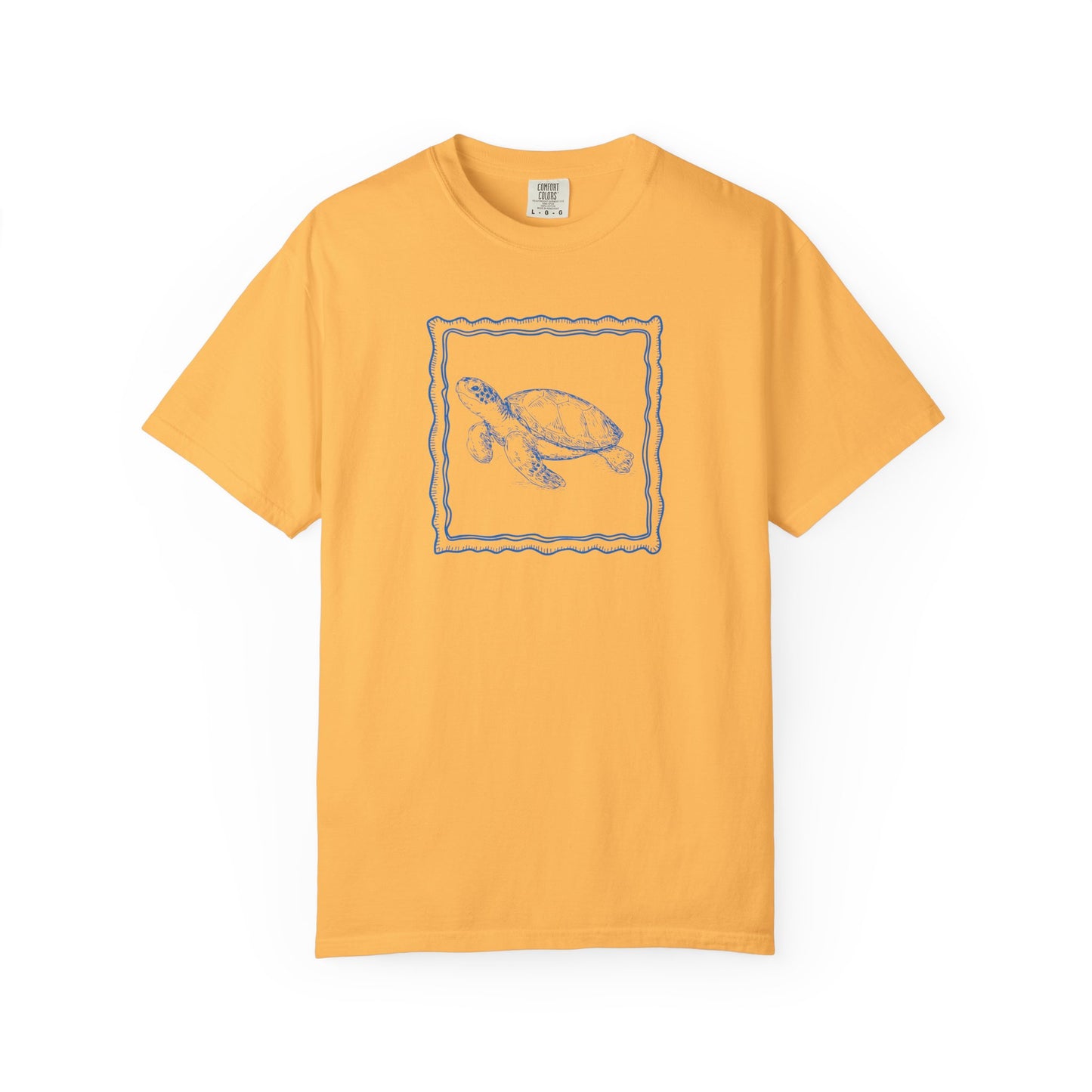 Comfort Color Coastal Sea Turtle Shirt, Nautical Ocean Tee, Beach Lover Gift, Summer Vacation Clothing, Sea Life Conservation Shirt