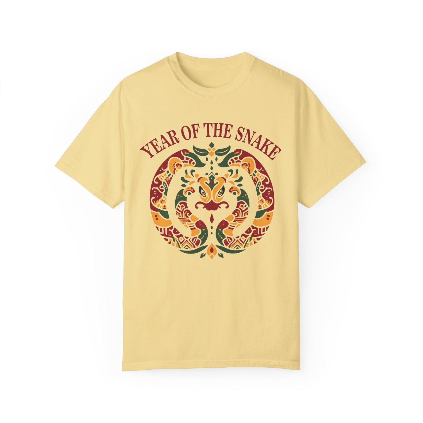 Chinese Snake Motif Unisex T-shirt, Comfort Colors Shirt for Chinese New Year 2025, Festive Lunar New Year Tee, Year of the Snake Top