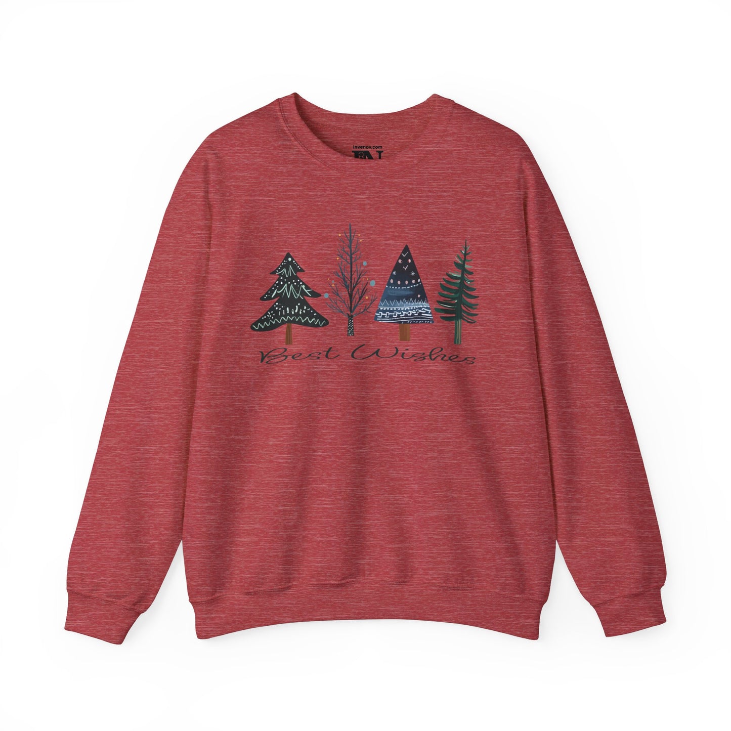 Christmas Tree Sweatshirt, Best Wishes Sweater, Christmas Gifts, Holiday Sweater, Merry Christmas Sweater, Cute Winter Sweater, Xmas Sweater