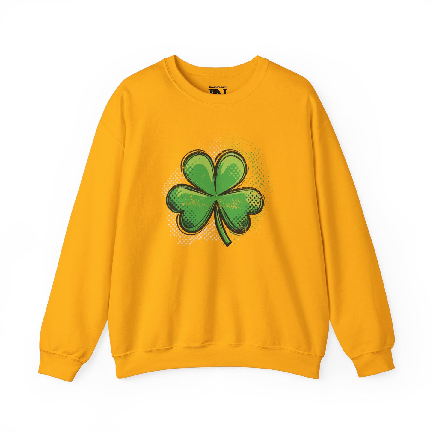 Green Shamrock Crewneck Sweatshirt, St Patrick's Day Irish Pride Gift, Lucky Charm Top, Trendy Holiday Apparel, Casual Outfits