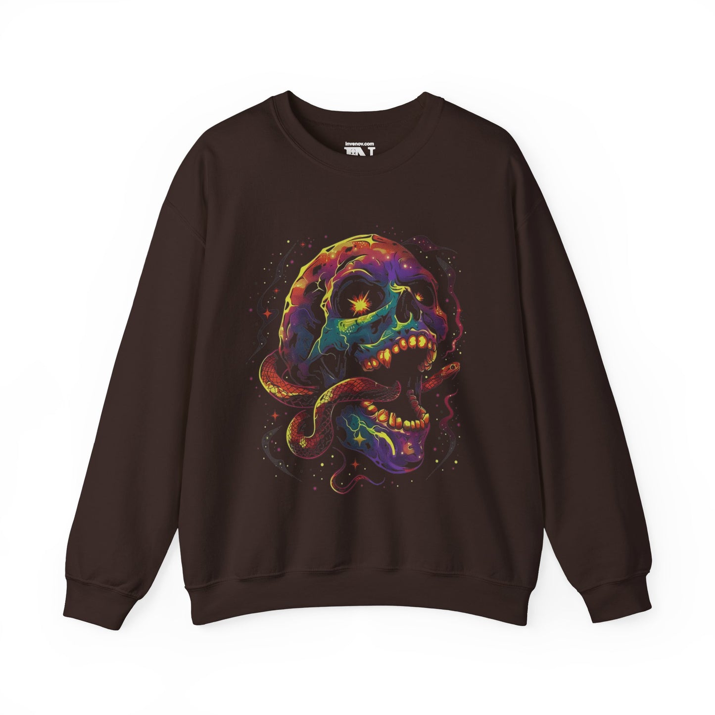 Skull Snake Sweatshirt, Halloween Snake Sweatshirt, Halloween Skull Sweater, Scary Skull Sweater, Spooky Skull Sweater, Halloween Skeleton