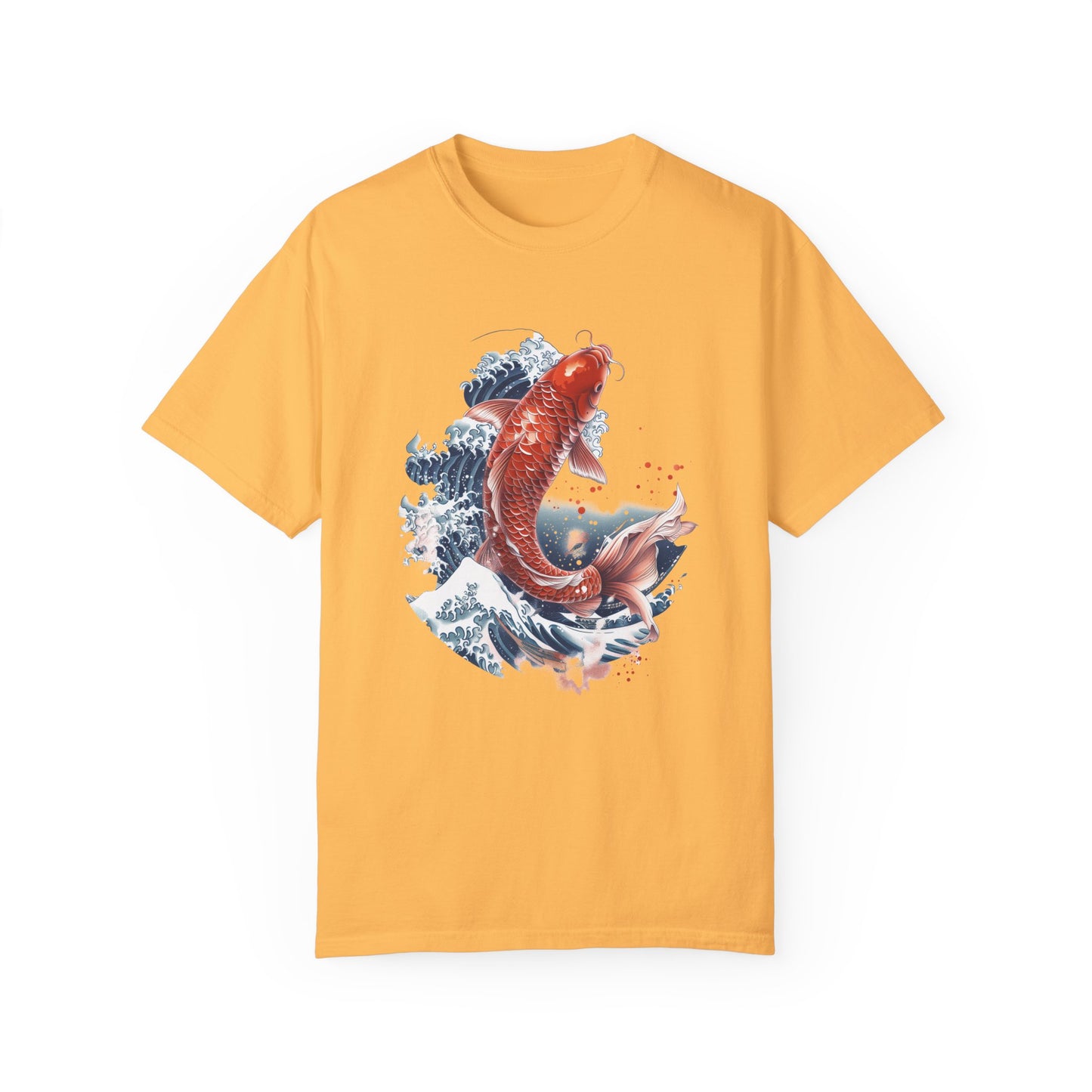 Comfort Colors Koi Fish Shirt Japanese Style Shirt Fresh Water Aquatic Life TShirt Aquarium TShirt Fish Lover Gift Aesthetic Shirt Gold Fish