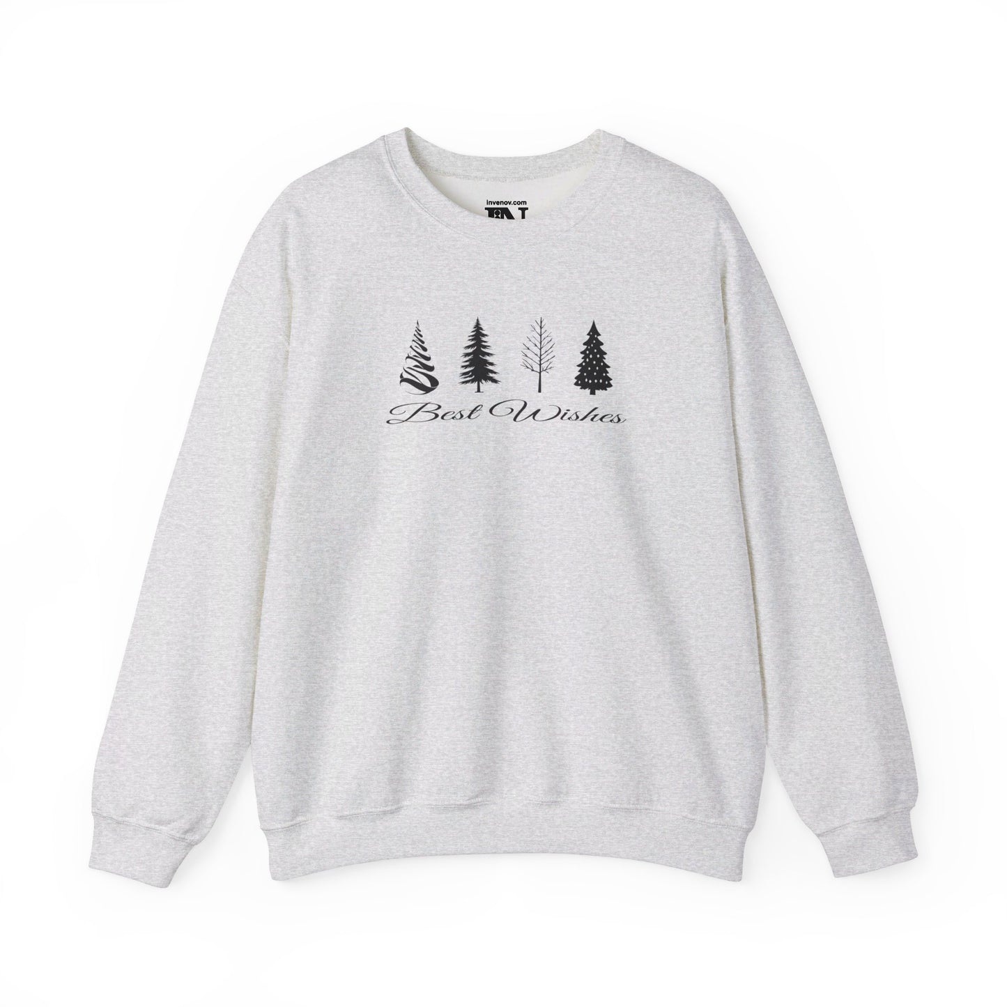 Christmas Tree sweatshirt, Pine Tree Sweater, Best Wishes Sweatshirt, Xmas Sweater, Christmas Gift Idea, Winter Sweater, Gift for her