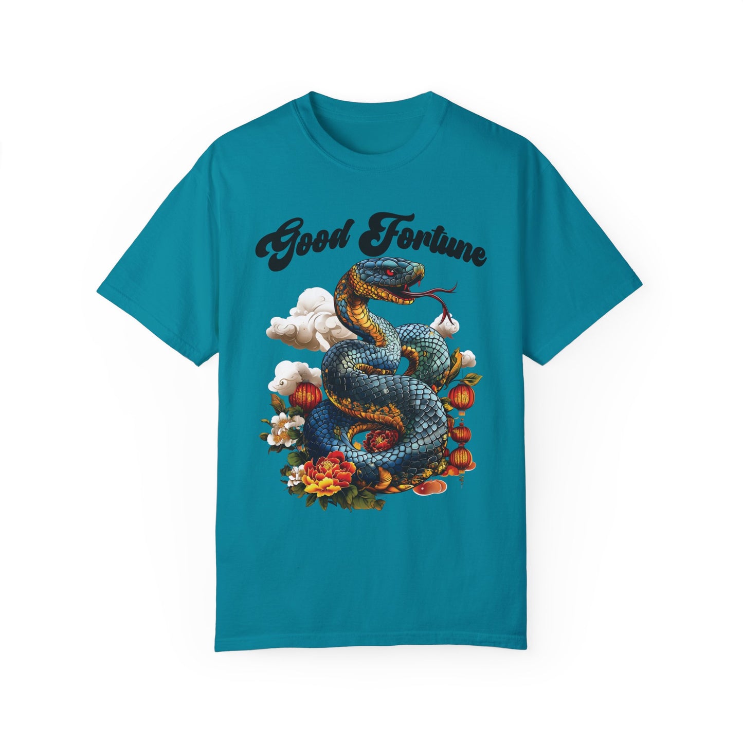 Chinese Snake Shirt, Comfort Colors Chinese New Year Shirt, Festival Lanterns Tee, Mythical Snake, Asian Art Apparel, Lunar New Year Top