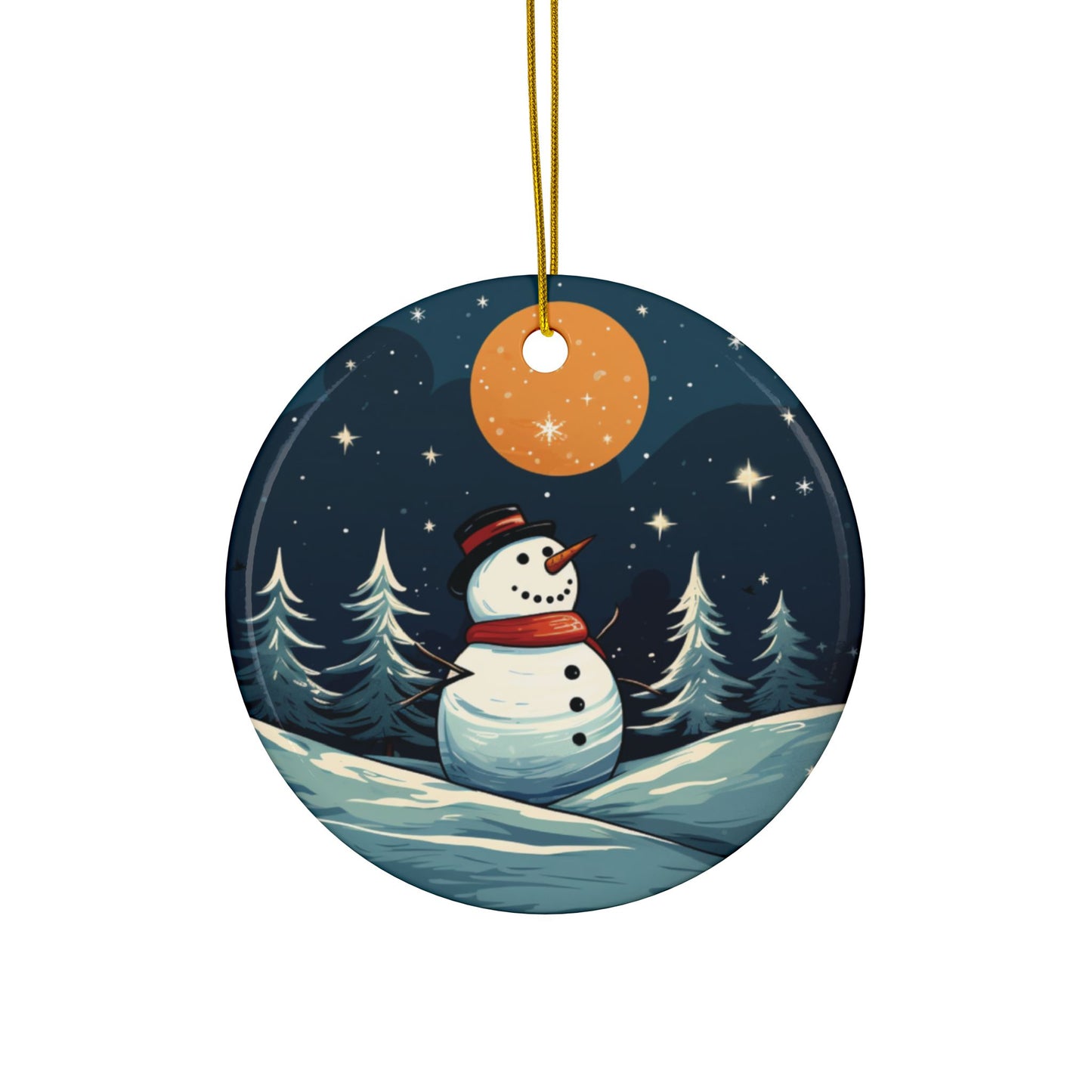 Christmas Ornament, Snowman Ornament, Christmas Tree Decor, Christmas Snowman Ornament, Christmas Gift Idea, Gift for Co-Worker