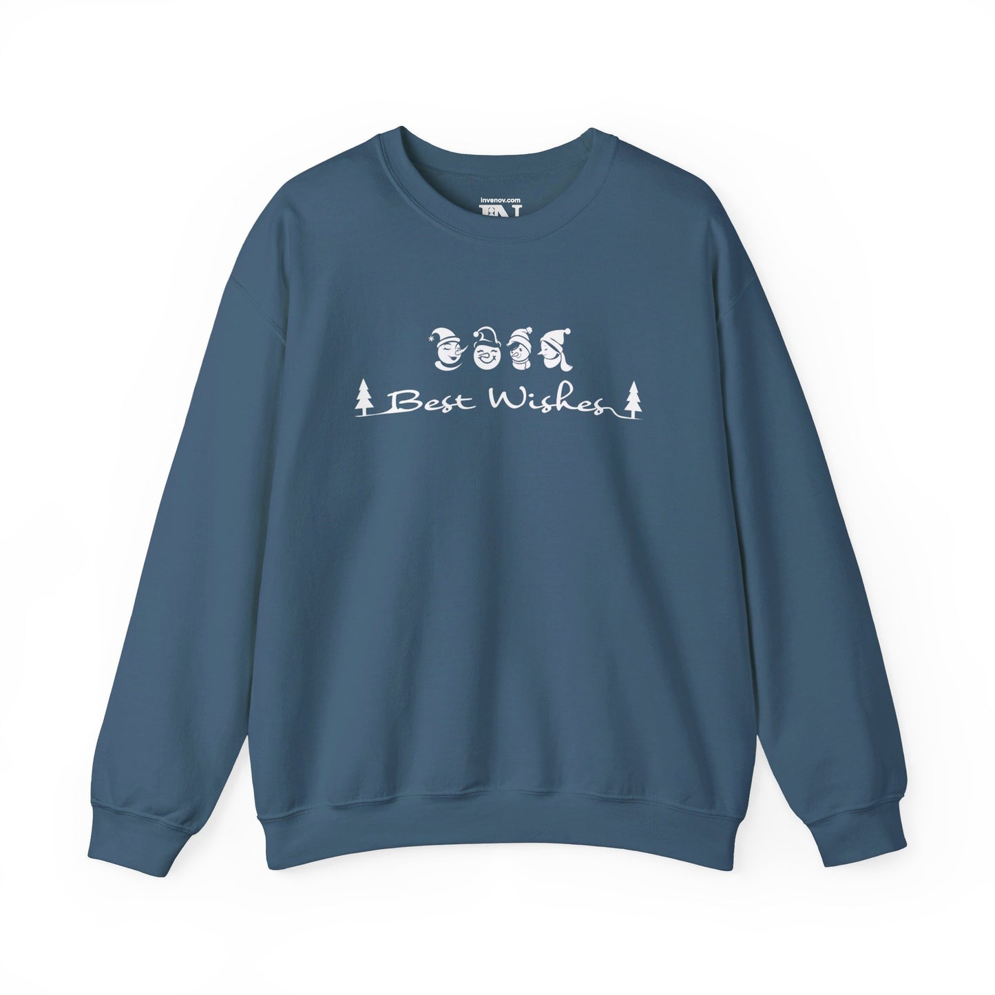 Christmas Snowman sweatshirt, Cute Snowman Sweater, Best Wishes Sweatshirt, Xmas Sweater, Christmas Gift Idea, Winter Sweater, Gift for her