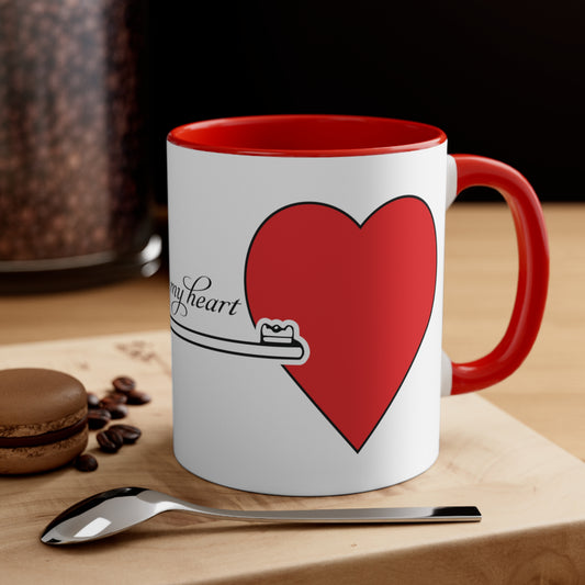 Valentines Coffee Mug, Key to my heart Mug, Valentine's Day gift, Gift for her, Gift for him, Lover Cup, Girlfriend Mug, Boyfriend Mug