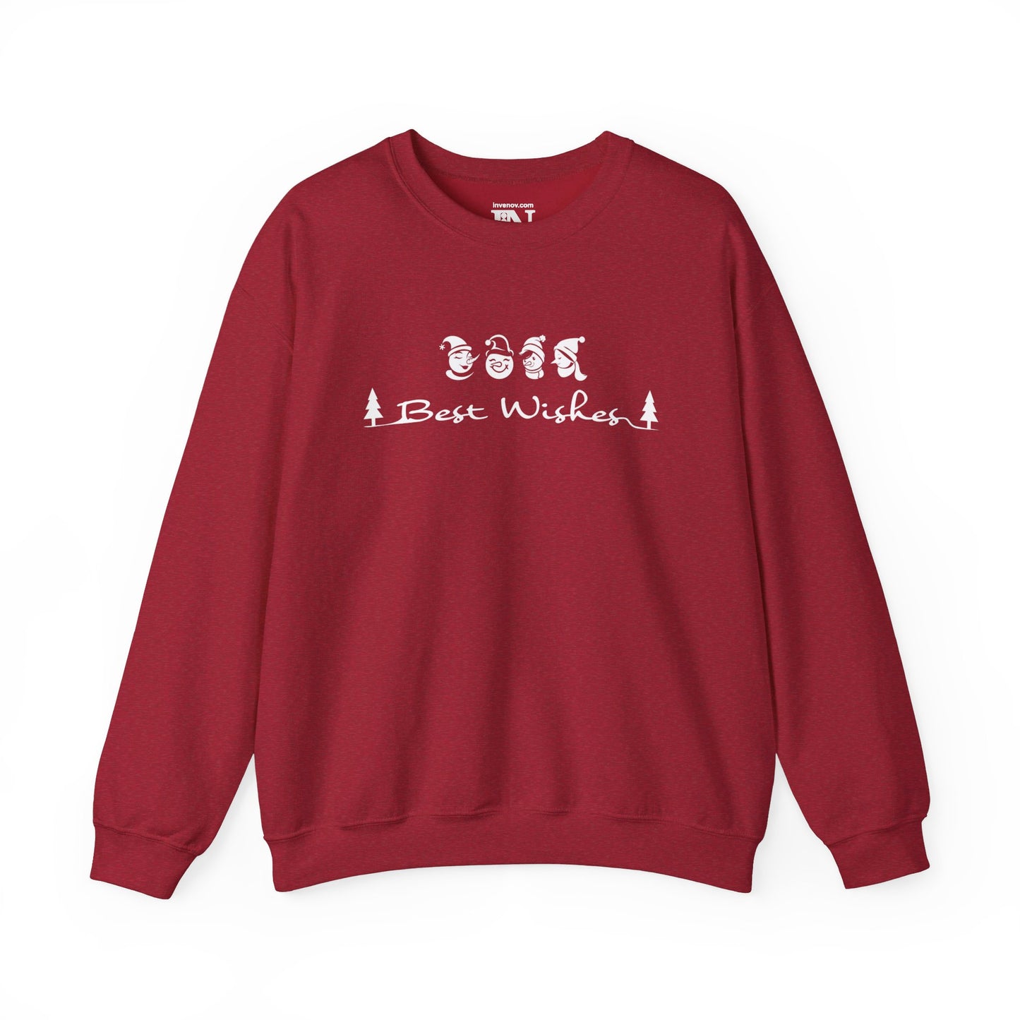 Christmas Snowman sweatshirt, Cute Snowman Sweater, Best Wishes Sweatshirt, Xmas Sweater, Christmas Gift Idea, Winter Sweater, Gift for her
