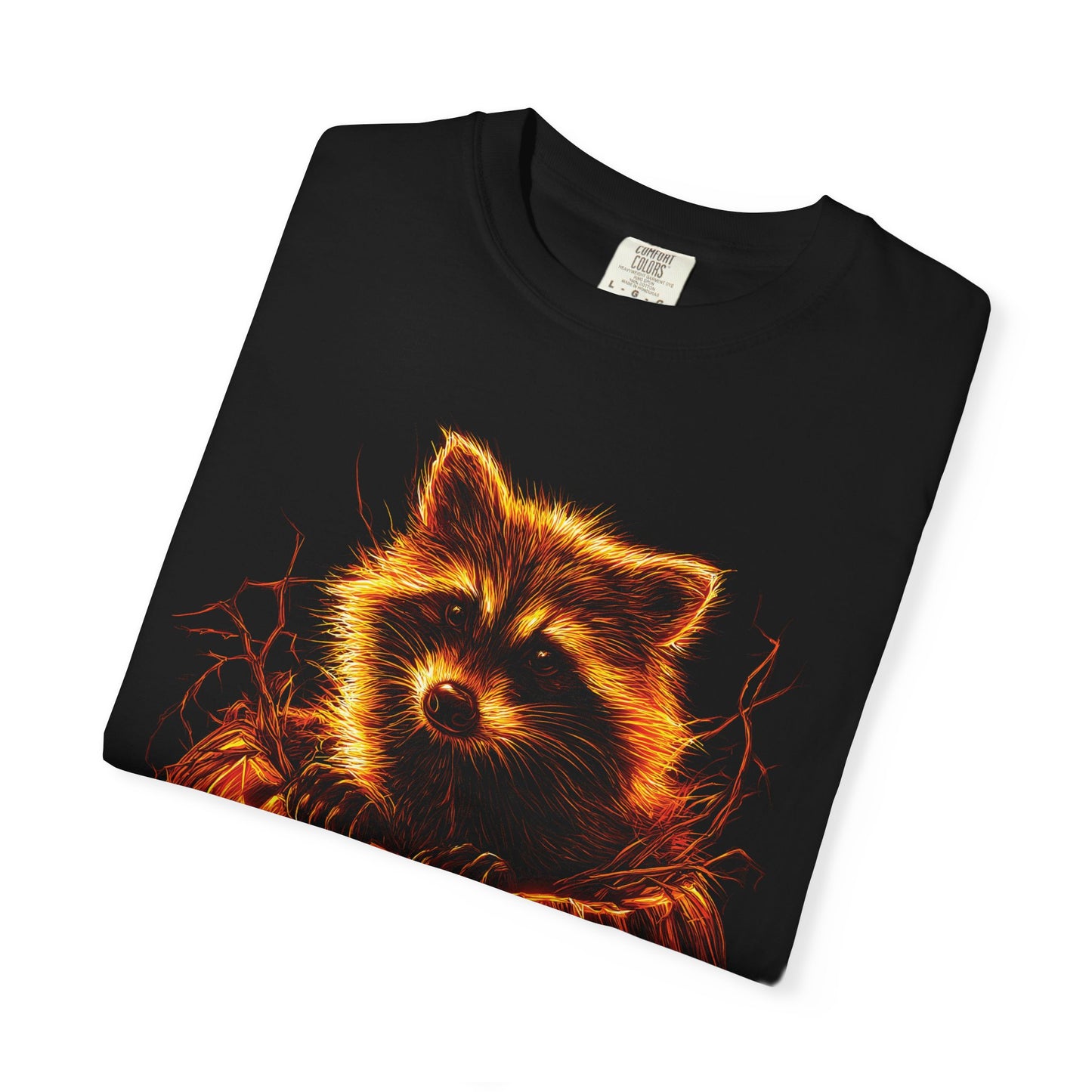 Comfort Colors Halloween Raccoon T-shirt, Spooky Season Tee, Cute and Creepy Shirt, Cute Raccoon Shirt, Halloween Party Top, Animal Lover