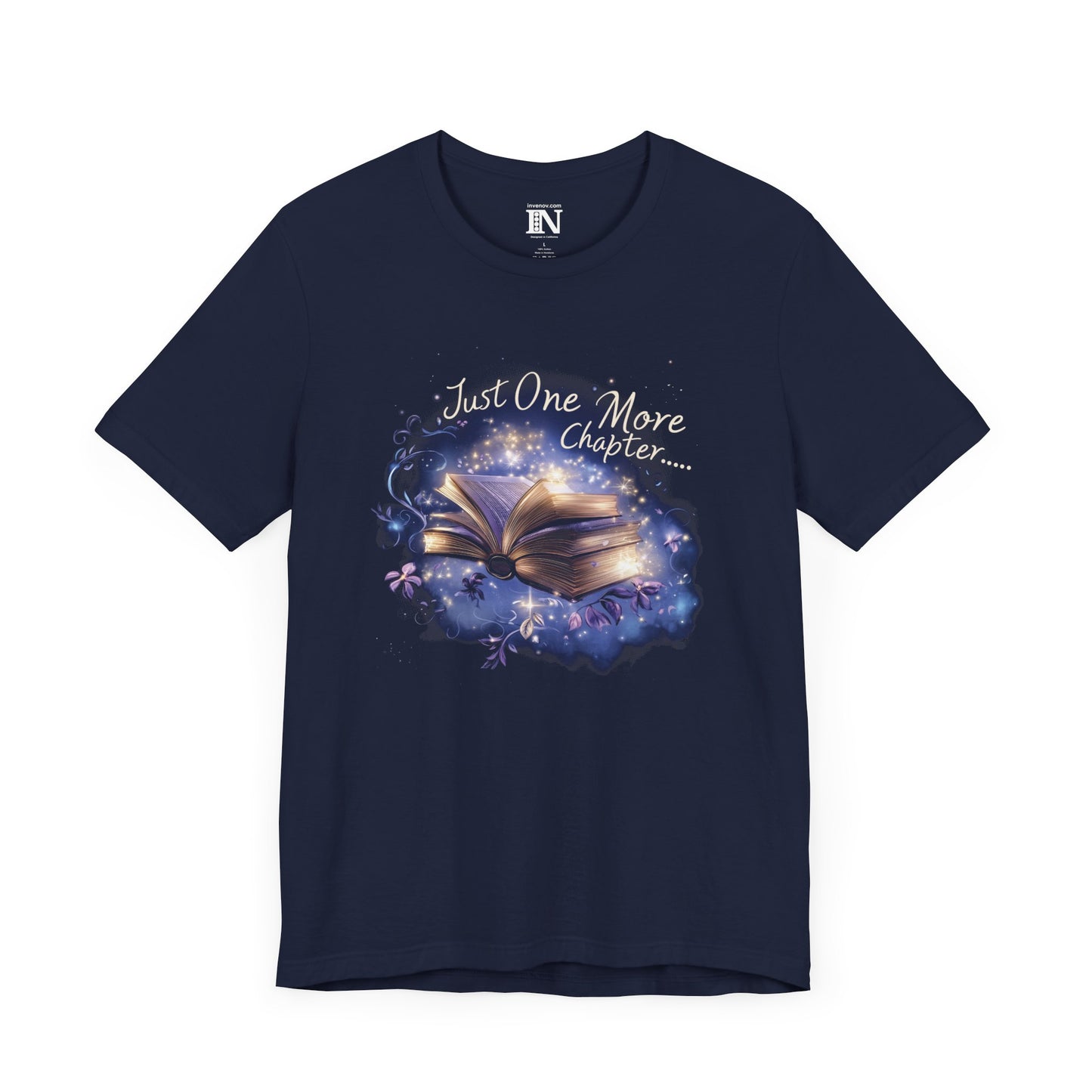 Just One More Chapter Book Lover T-Shirt, Reading Night Tee, Love Reading Shirt, Magical Story Shirt, Cozy Book Club Top, Bibliophile Gift