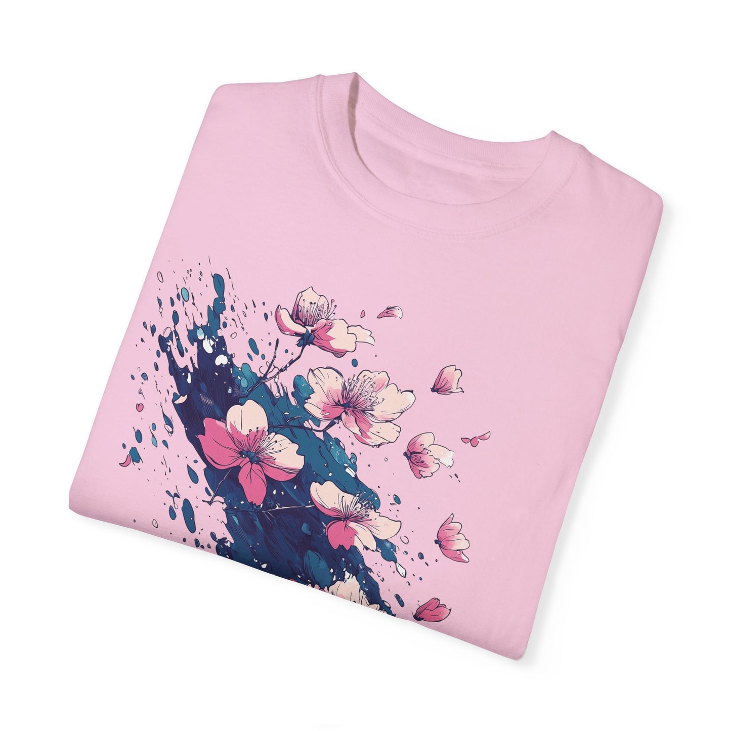 Comfort Colors Cherry Blossom T-shirt, Floral Spring Tee, Abstract Sakura Flower Shirt, Nature Lover Gift, Modern Artistic Clothing