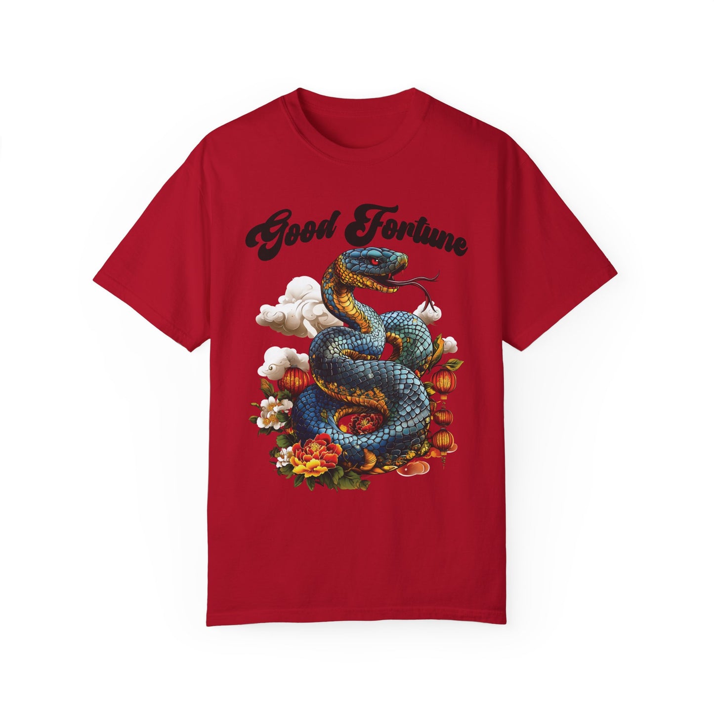 Chinese Snake Shirt, Comfort Colors Chinese New Year Shirt, Festival Lanterns Tee, Mythical Snake, Asian Art Apparel, Lunar New Year Top
