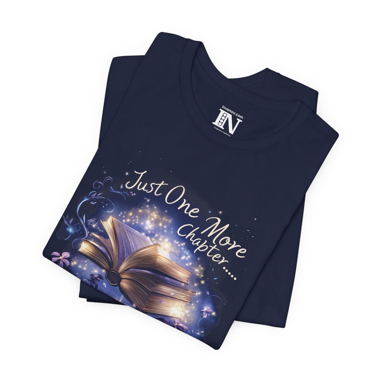 Just One More Chapter Book Lover T-Shirt, Reading Night Tee, Love Reading Shirt, Magical Story Shirt, Cozy Book Club Top, Bibliophile Gift
