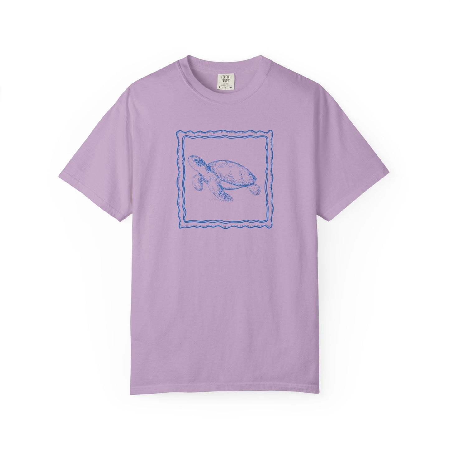 Comfort Color Coastal Sea Turtle Shirt, Nautical Ocean Tee, Beach Lover Gift, Summer Vacation Clothing, Sea Life Conservation Shirt