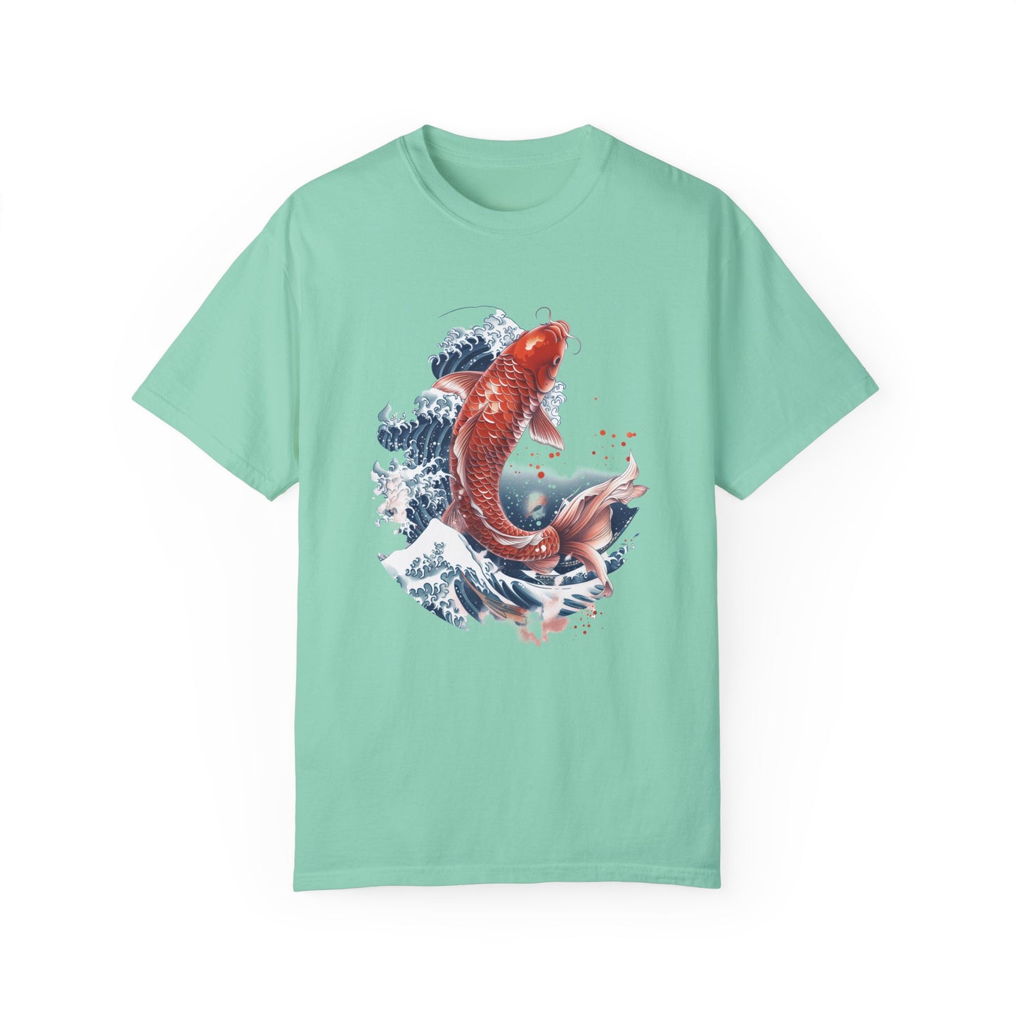 Comfort Colors Koi Fish Shirt Japanese Style Shirt Fresh Water Aquatic Life TShirt Aquarium TShirt Fish Lover Gift Aesthetic Shirt Gold Fish