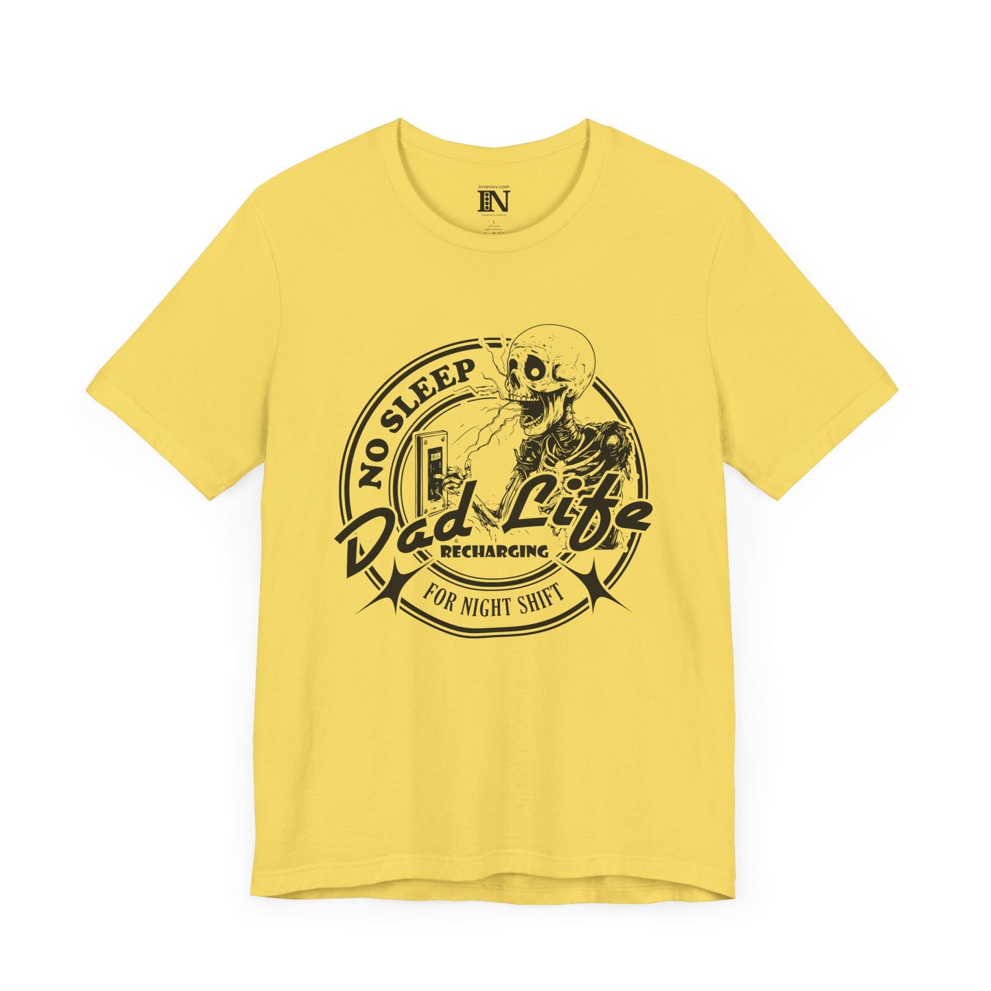 Father's Day Shirt, Funny New Dad Gift, Dad Life Skeleton Night Shift No Sleep T-Shirt, Funny Dad Gift, Dad Humor Shirt, New Parents Gift
