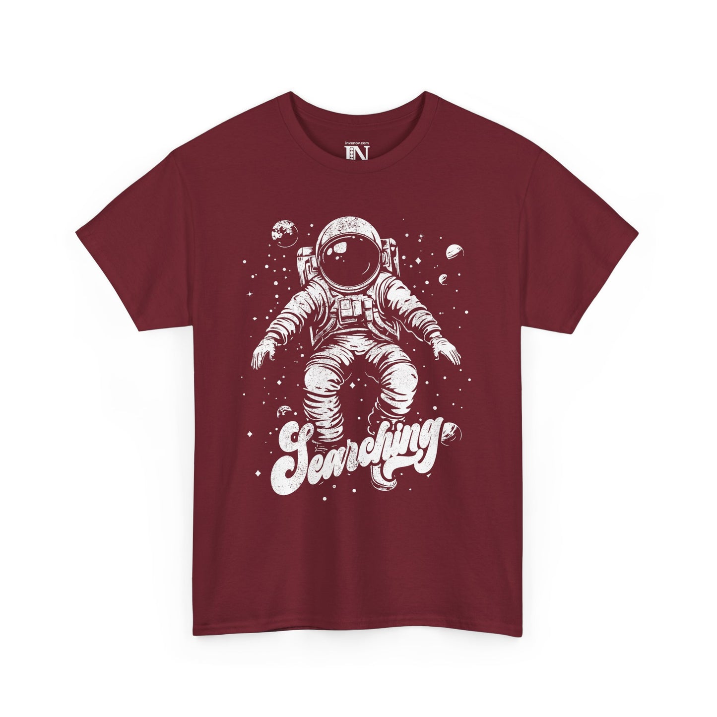 Space Explorer Graphic Tee, Astronaut Graphic T-Shirt, Cosmic Theme Shirt, Searching Space, Unisex Heavy Cotton Tee, Space Enthusiast Gift
