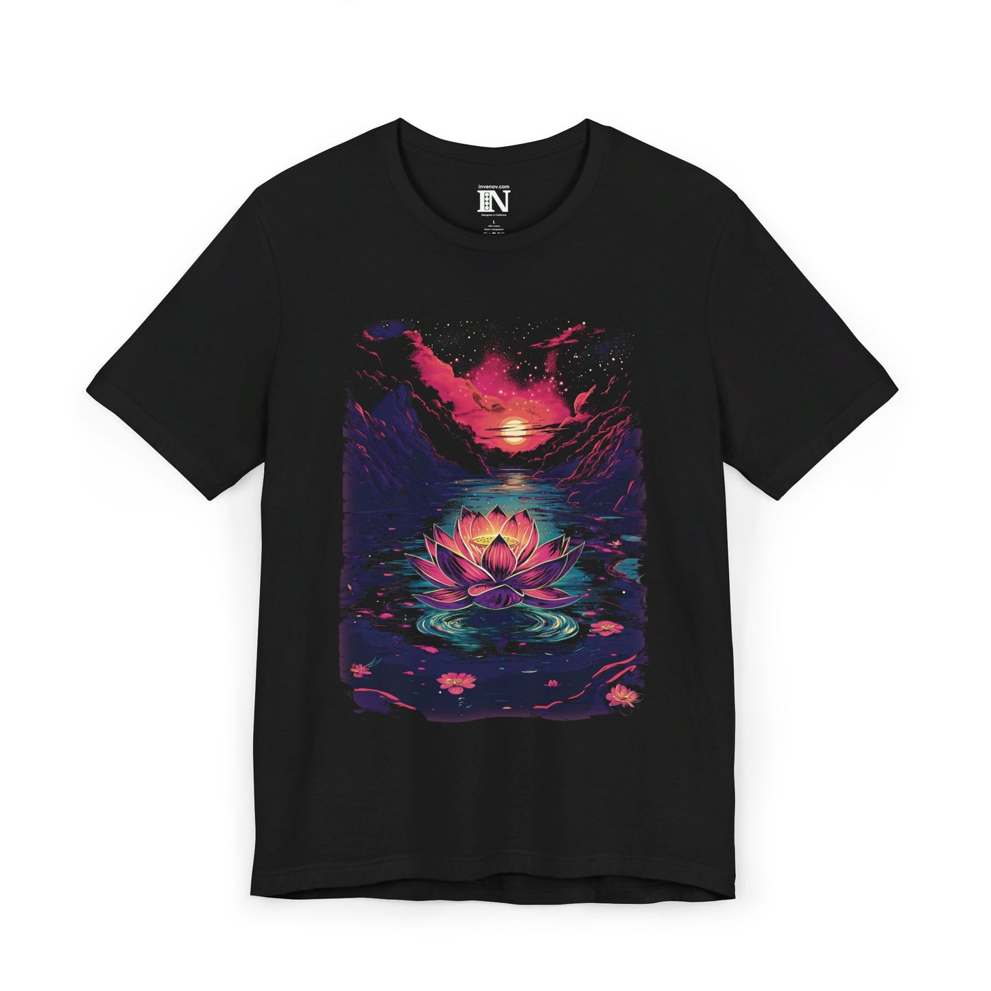 Yoga Shirt, Lotus Flower Shirt, Celestial Lotus Shirt, Abstract Lotus Flower Shirt, Graphic Tee, Meditation Shirt, Lotus Spiritual Shirt