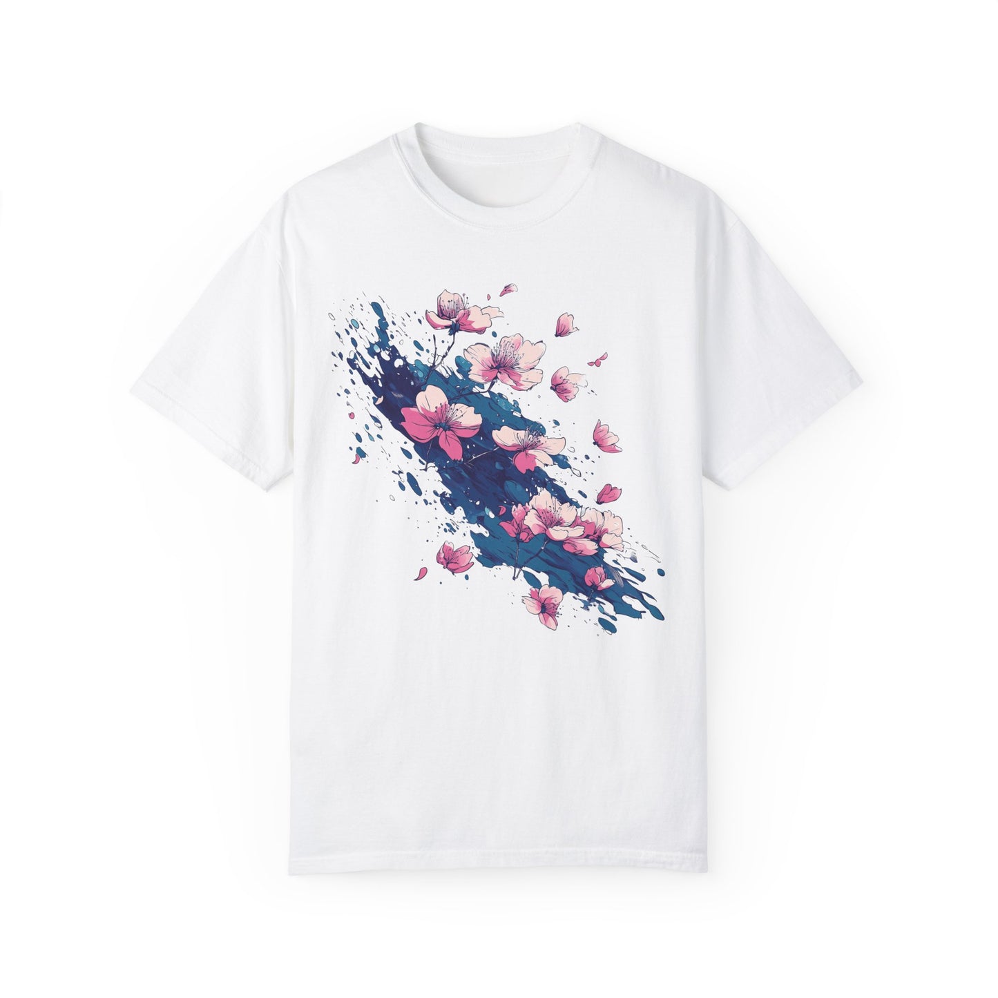 Comfort Colors Cherry Blossom T-shirt, Floral Spring Tee, Abstract Sakura Flower Shirt, Nature Lover Gift, Modern Artistic Clothing