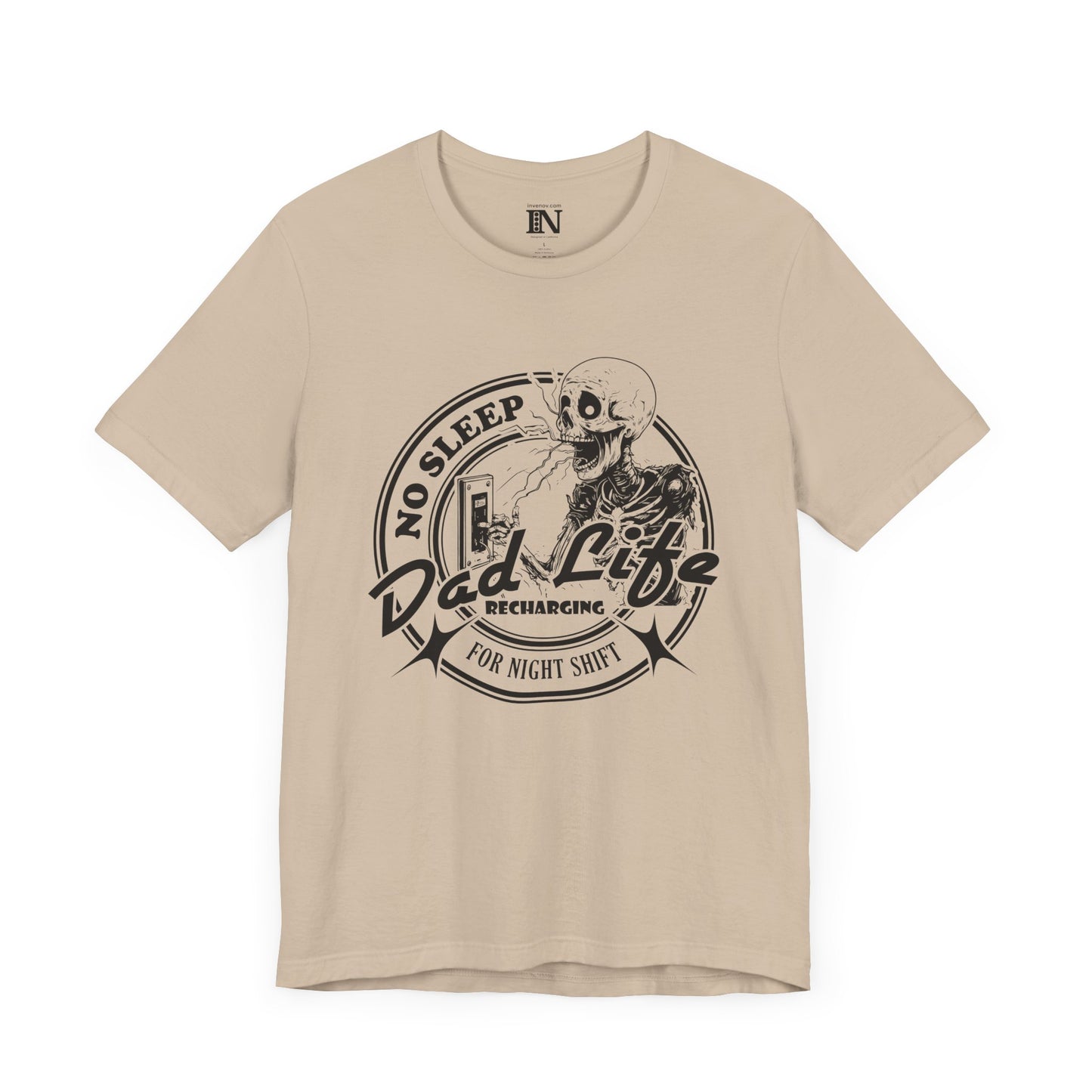 Father's Day Shirt, Funny New Dad Gift, Dad Life Skeleton Night Shift No Sleep T-Shirt, Funny Dad Gift, Dad Humor Shirt, New Parents Gift