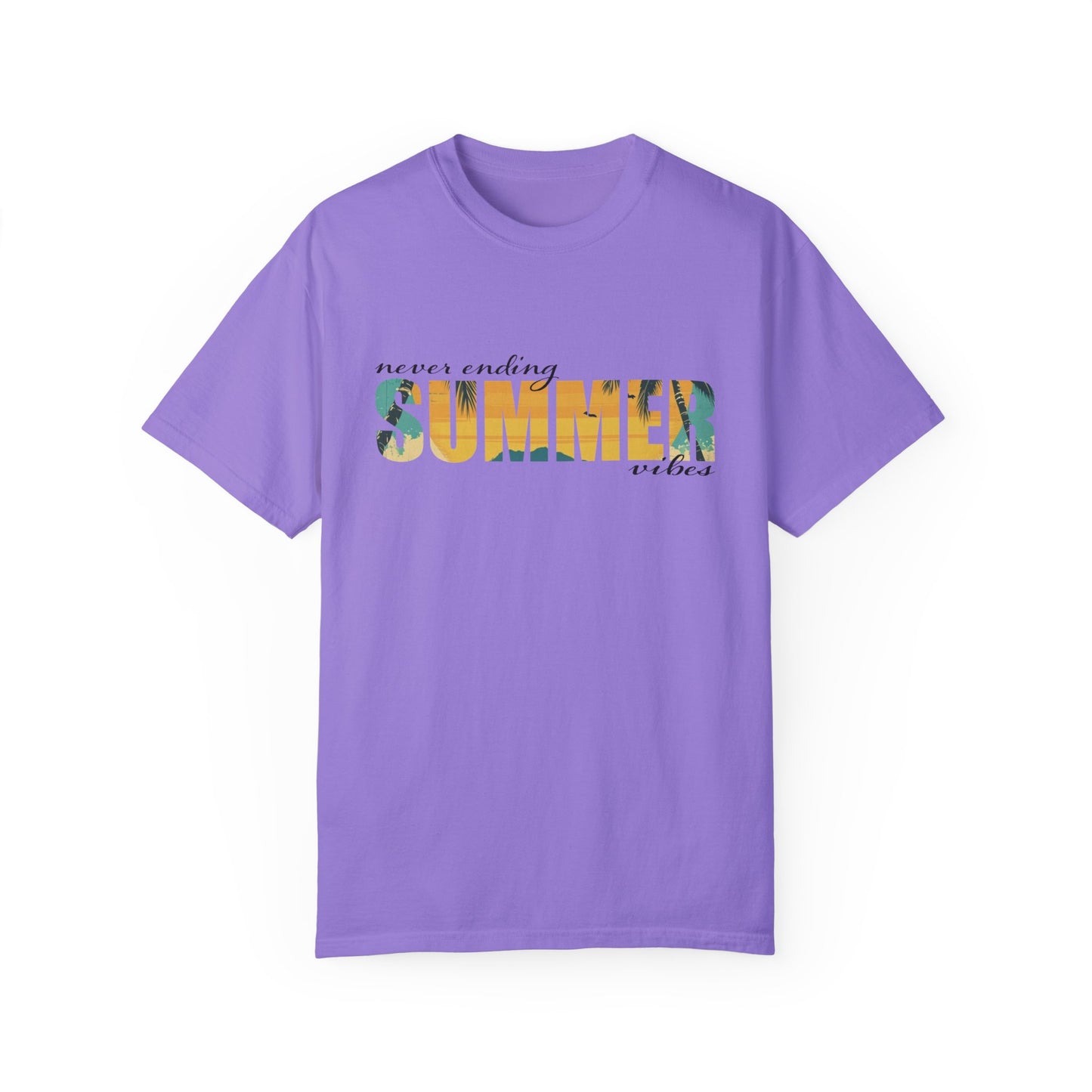 Never Ending Summer Vibes Shirt, Summer Shirt, Vacation Tee, Summer Vibes T-Shirt, Beach T Shirt, Summer Mom Shirt, Holiday Shirt