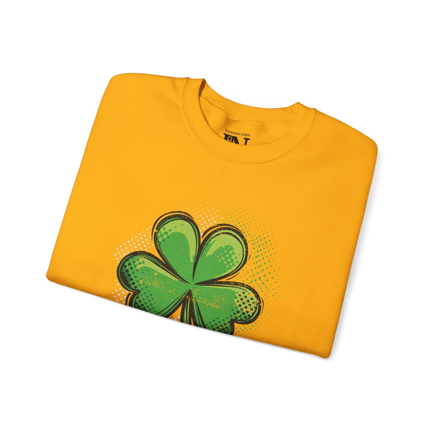 Green Shamrock Crewneck Sweatshirt, St Patrick's Day Irish Pride Gift, Lucky Charm Top, Trendy Holiday Apparel, Casual Outfits