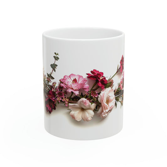Wildflower Mug, Flower Bouquet Mug, Boho Flower Tea Cup, Mother Day Gift, Flower Lover, Botanical Coffee Mug, Cottagecore Mug, Floral Mug