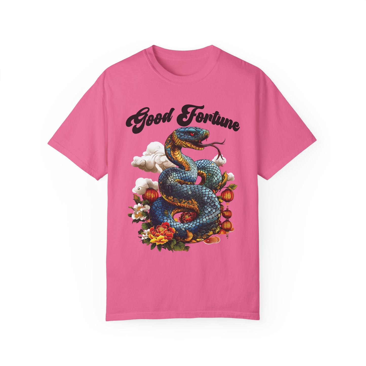 Chinese Snake Shirt, Comfort Colors Chinese New Year Shirt, Festival Lanterns Tee, Mythical Snake, Asian Art Apparel, Lunar New Year Top