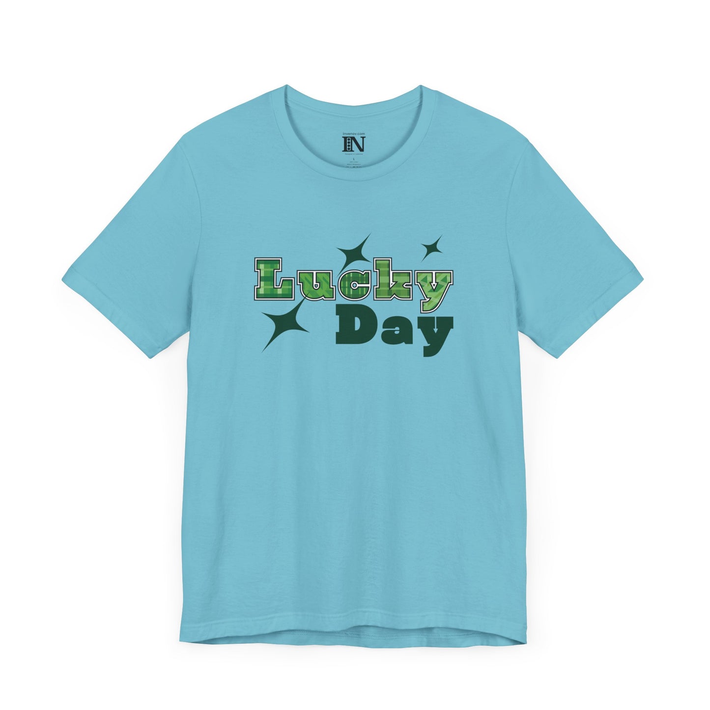 Lucky Day T-Shirt, St Patrick's Day Tee, Lucky Star Shirt, Fortune Shirt, Positive Vibes Top, Sparkling Star Accent Clothing