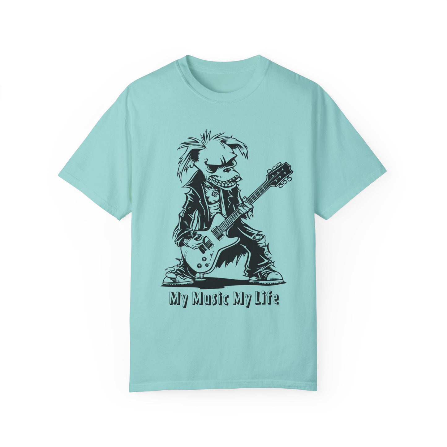 Comfort Colors Music Shirt, Music Party Shirt, Music Festival T-Shirt, Dog plays Guitar Shirt, Funny Dog Shirt, Pet Lover Shirt, Music Tee