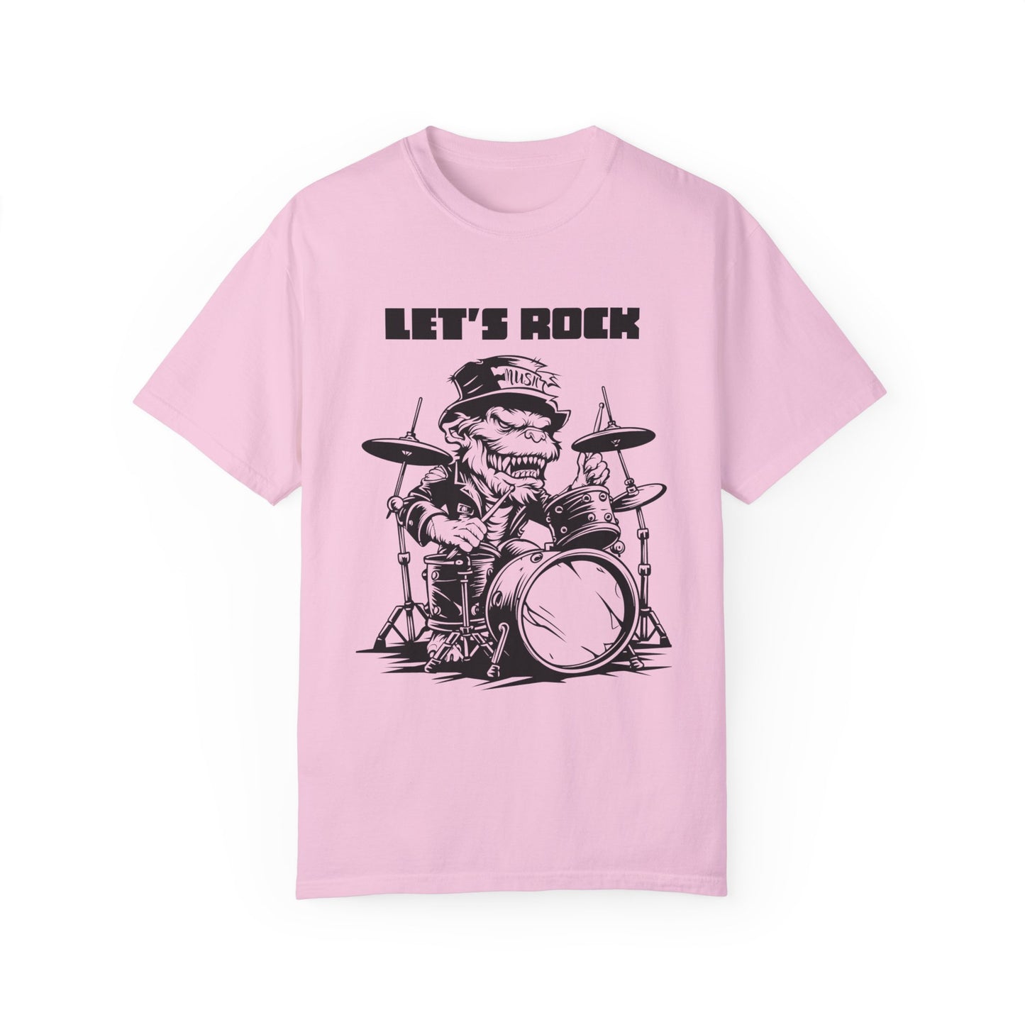 Comfort Colors Music Shirt, Music Party Shirt, Music Festival T-Shirt, Dog plays Drum Set Shirt, Funny Dog Shirt, Pet Lover Shirt, Music Tee