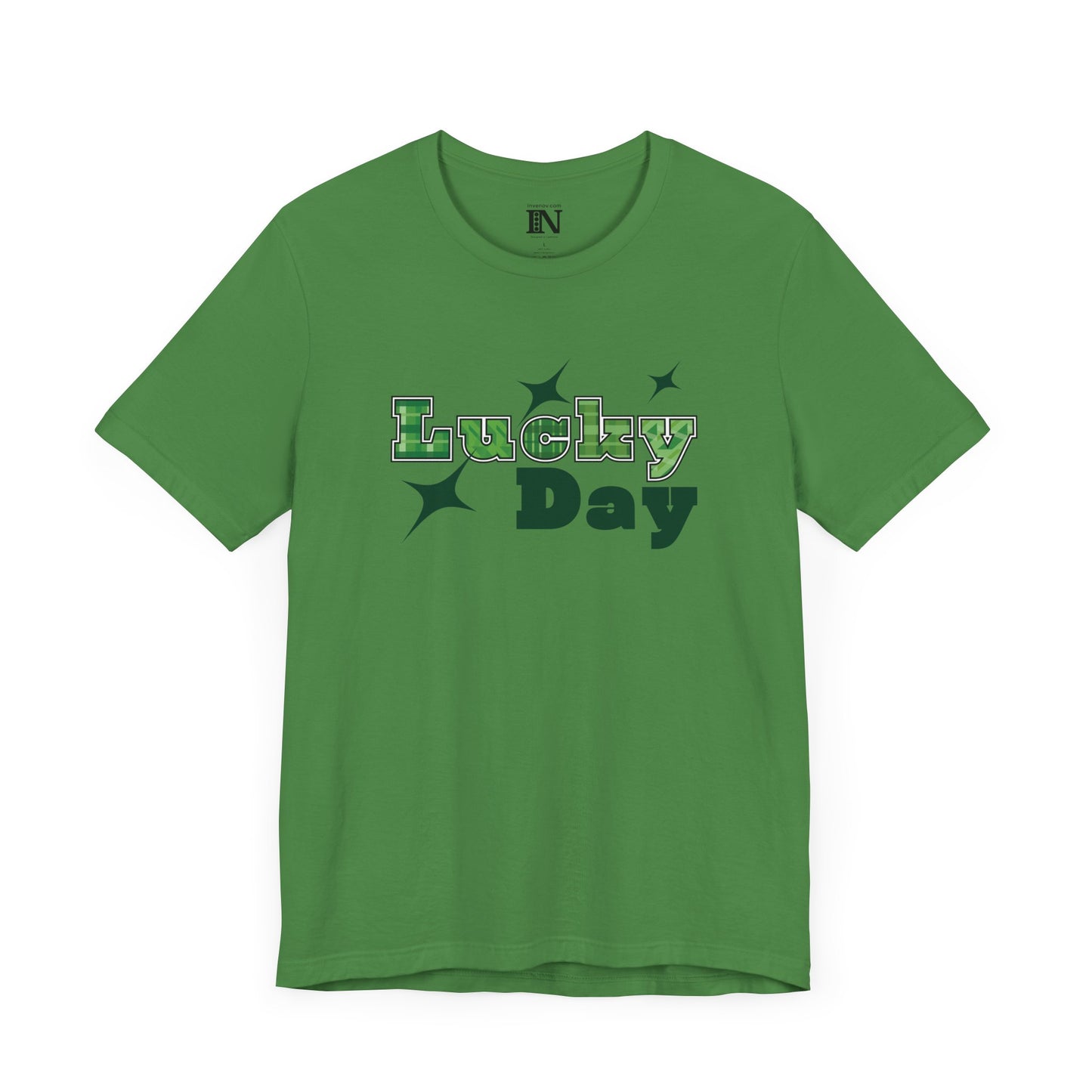 Lucky Day T-Shirt, St Patrick's Day Tee, Lucky Star Shirt, Fortune Shirt, Positive Vibes Top, Sparkling Star Accent Clothing