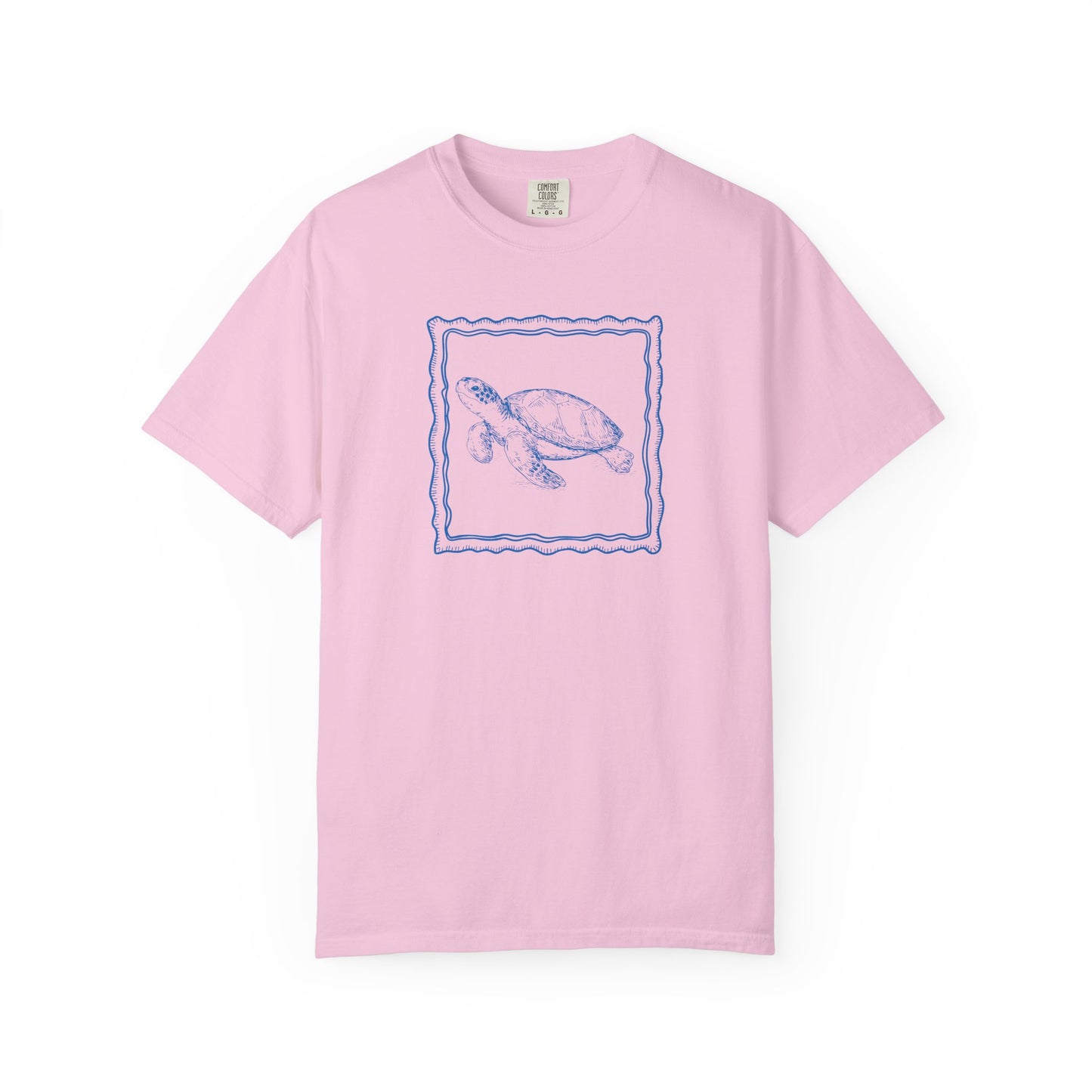 Comfort Color Coastal Sea Turtle Shirt, Nautical Ocean Tee, Beach Lover Gift, Summer Vacation Clothing, Sea Life Conservation Shirt