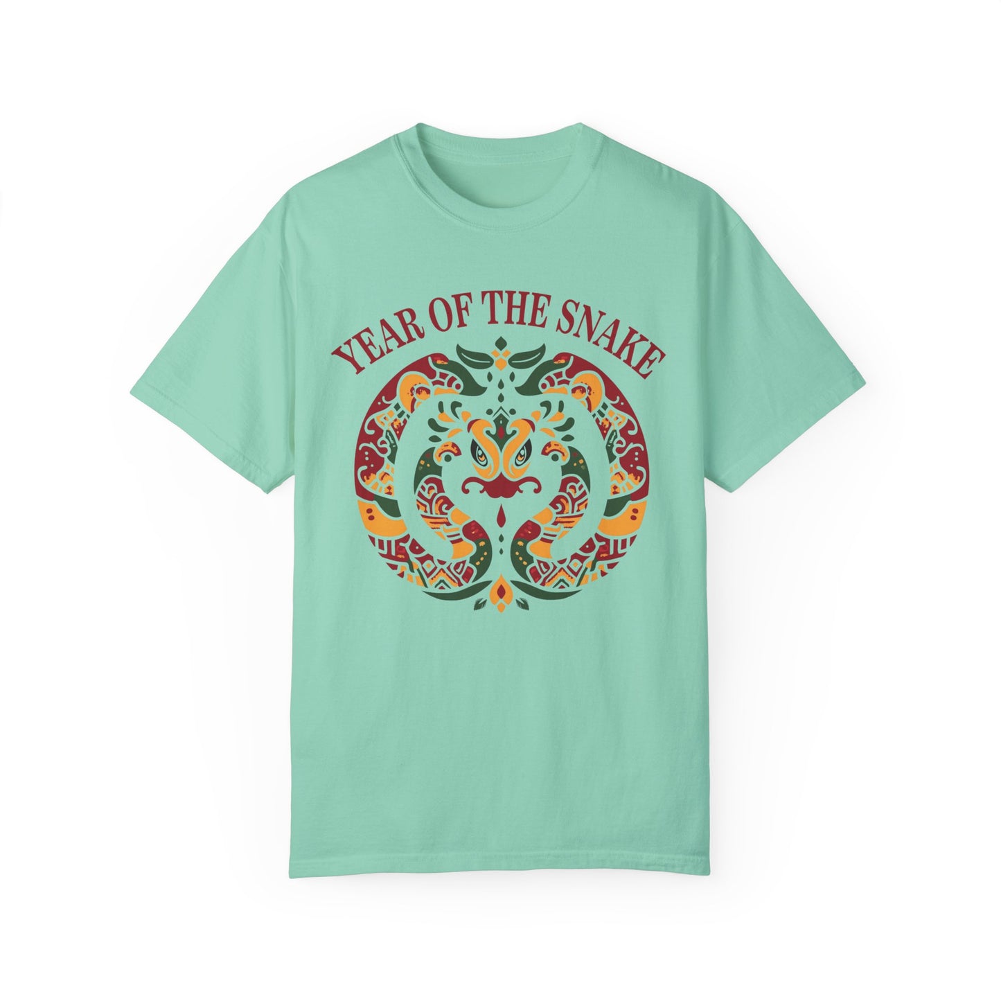 Chinese Snake Motif Unisex T-shirt, Comfort Colors Shirt for Chinese New Year 2025, Festive Lunar New Year Tee, Year of the Snake Top