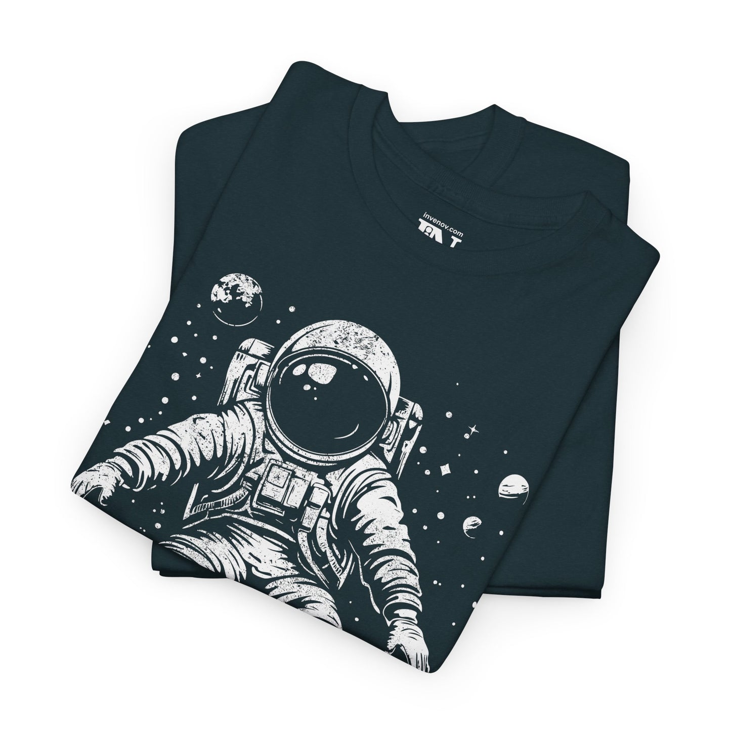 Space Explorer Graphic Tee, Astronaut Graphic T-Shirt, Cosmic Theme Shirt, Searching Space, Unisex Heavy Cotton Tee, Space Enthusiast Gift