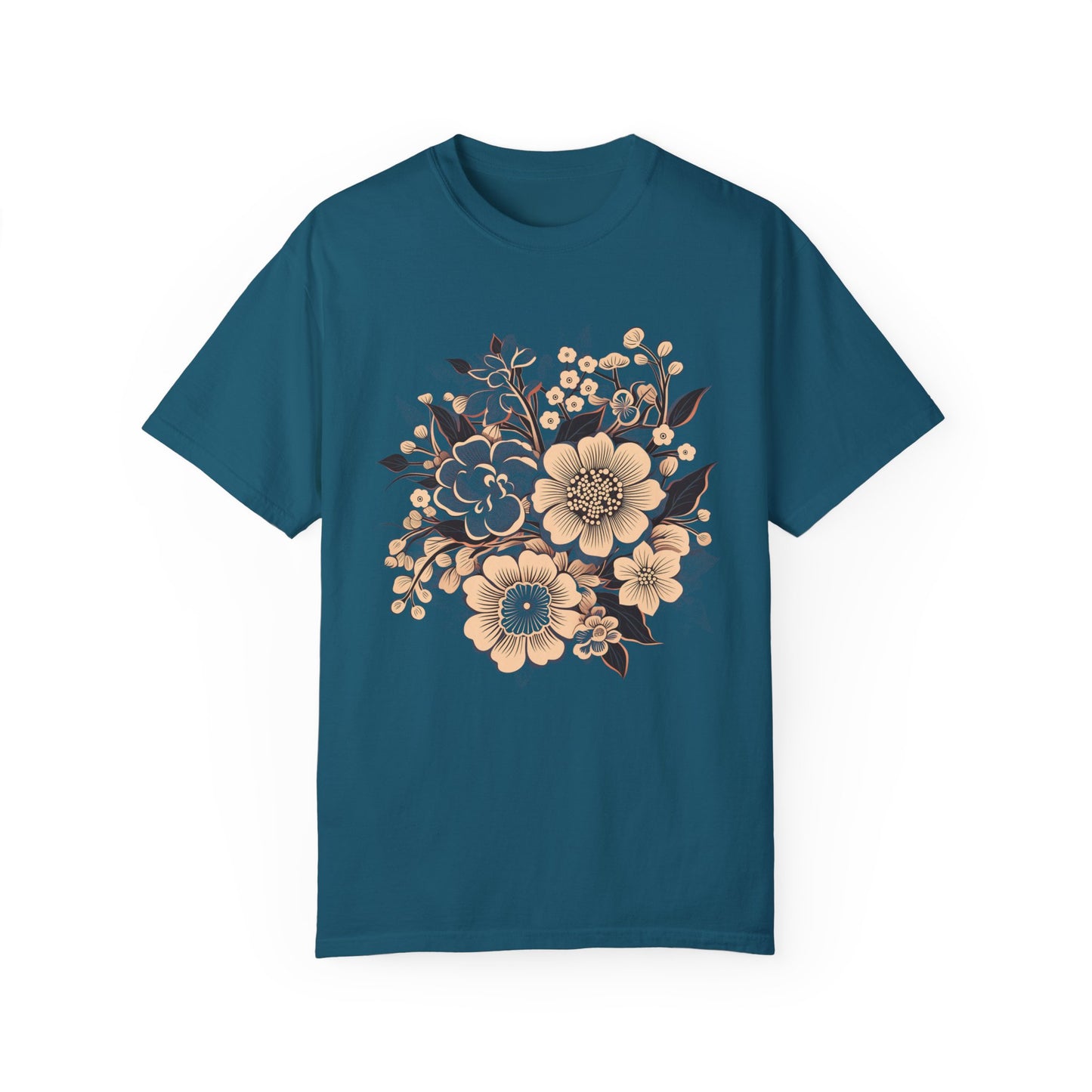 Red Floral Shirt, Chinese New year Shirt, 2025 CNY Shirt, Comfort Colors Flower Shirt, Lunar New Year T-Shirt, Oriental Flower Shirt