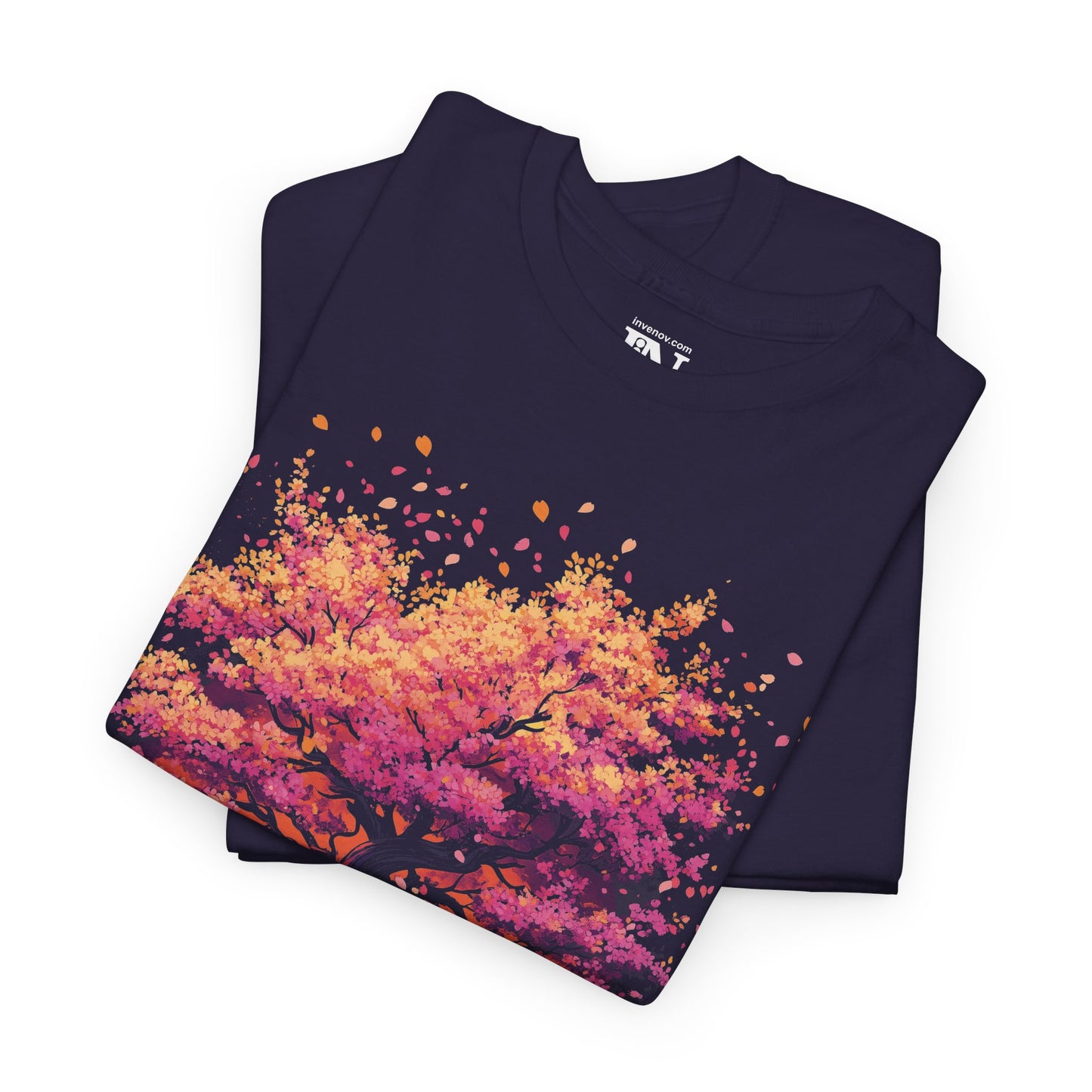 Cherry Blossom Tree T-Shirt, Japanese Floral Sunset Tee, Nature Lover Gift, Artistic Graphic Top, Sakura Flower Shirt, Japan Lover Shirt