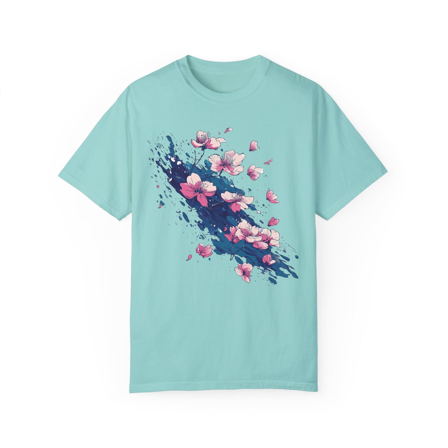Comfort Colors Cherry Blossom T-shirt, Floral Spring Tee, Abstract Sakura Flower Shirt, Nature Lover Gift, Modern Artistic Clothing