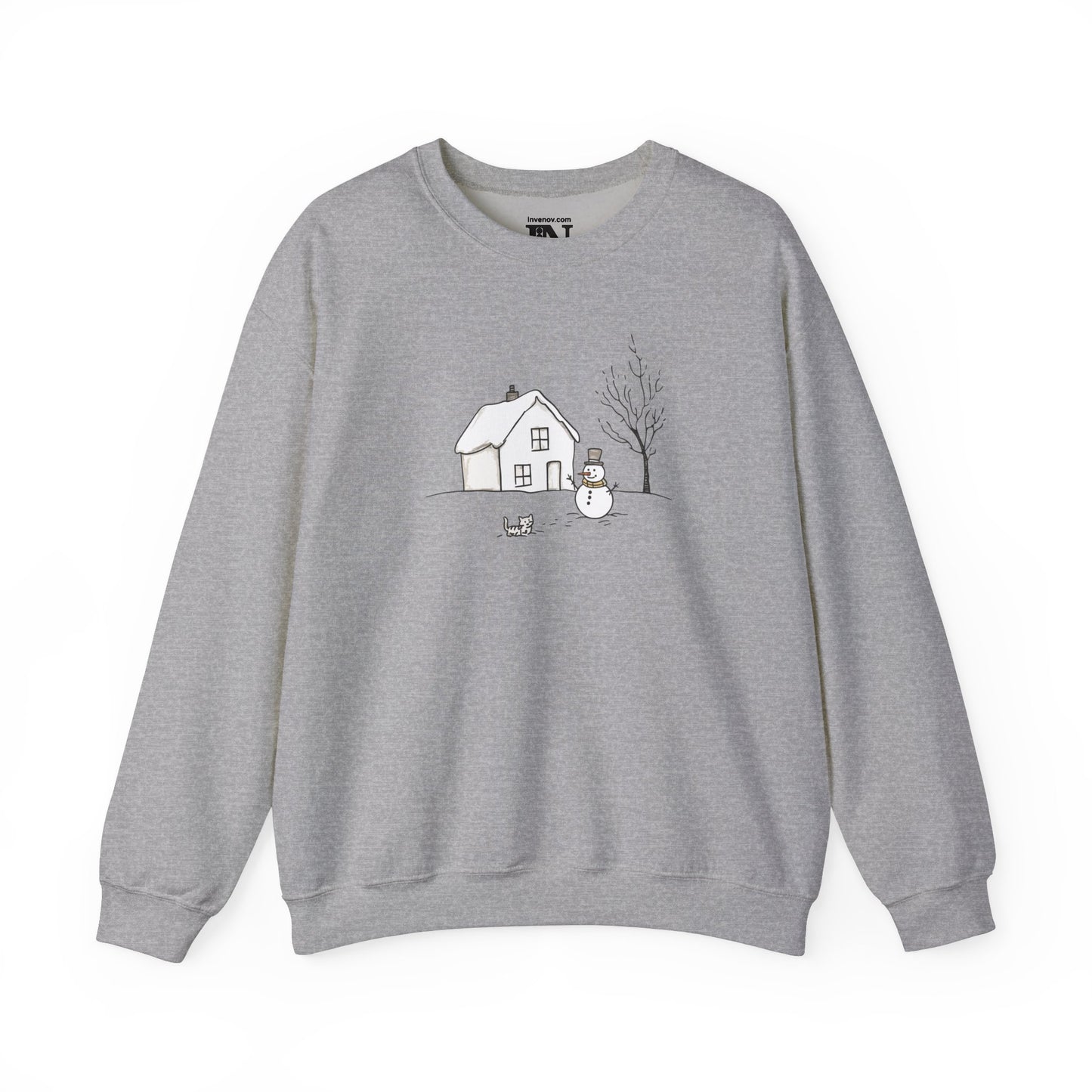 Christmas Sweatshirt, Christmas Tree Sweater, Christmas Snowman Sweatshirt, Christmas Cat, Xmas Gifts, Women Sweatshirt, Christmas Crewneck