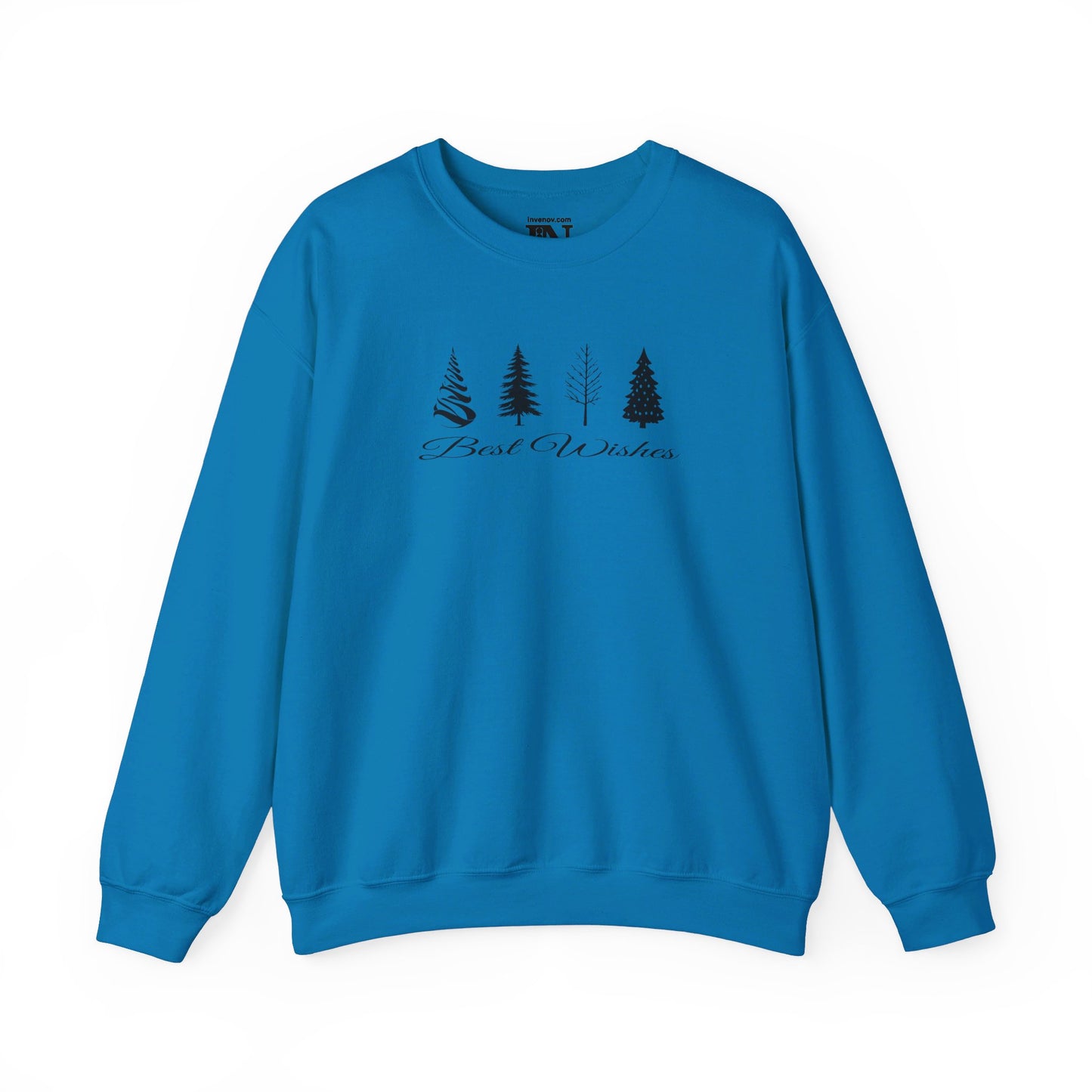 Christmas Tree sweatshirt, Pine Tree Sweater, Best Wishes Sweatshirt, Xmas Sweater, Christmas Gift Idea, Winter Sweater, Gift for her
